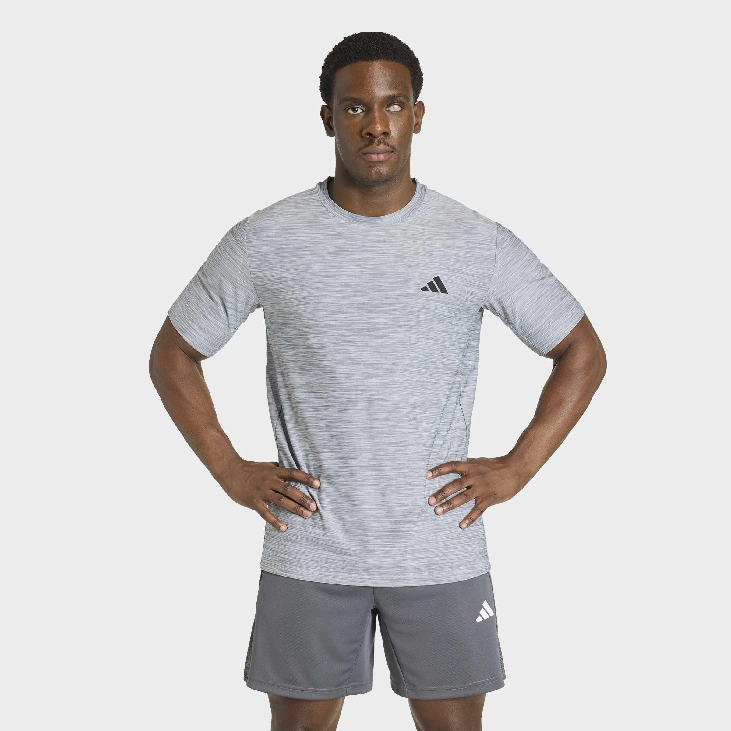 Workout Essentials Flex T-Shirt, Grey, A701_ONE, large image number 4