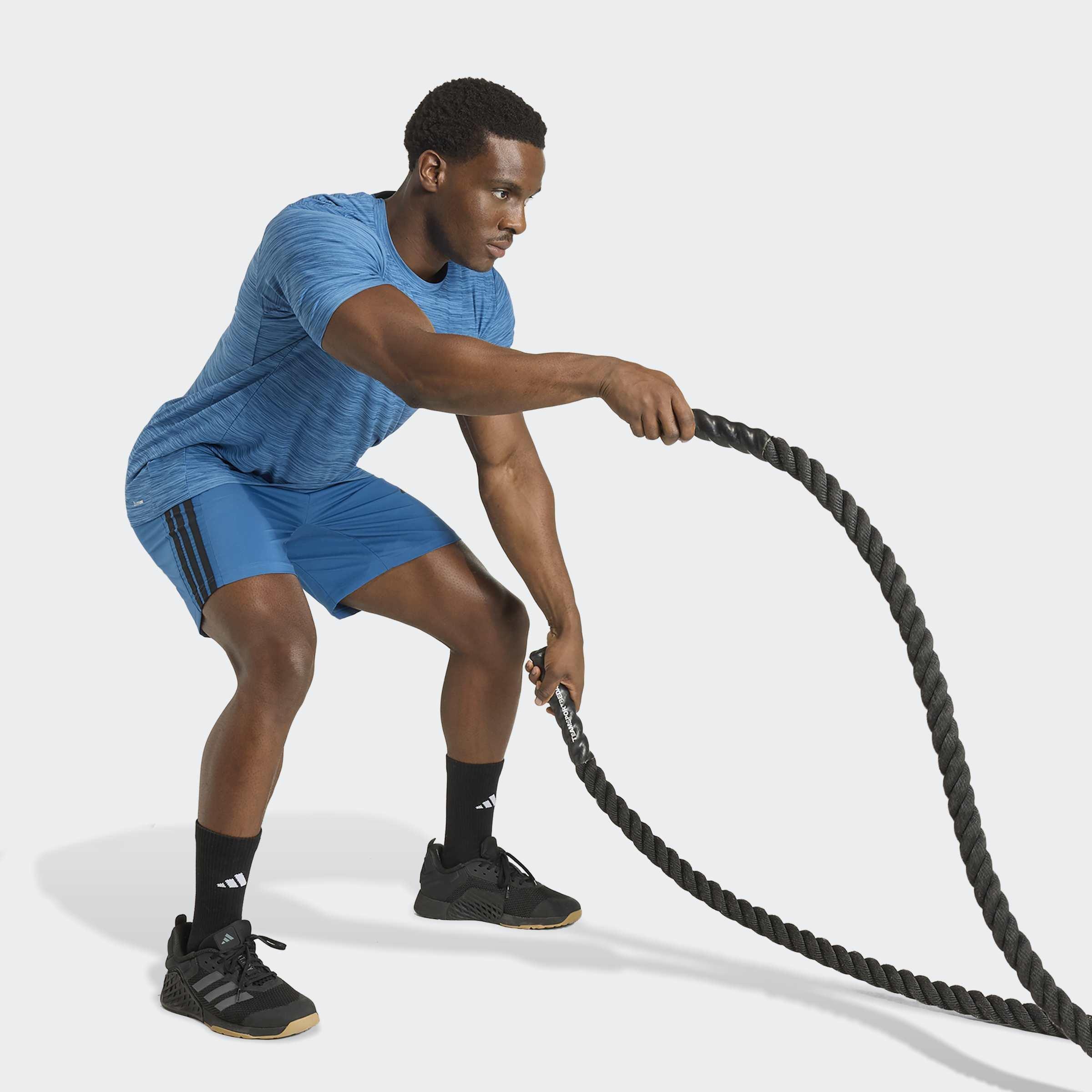 Workout Essentials Flex T-Shirt, Blue, A701_ONE, large image number 4