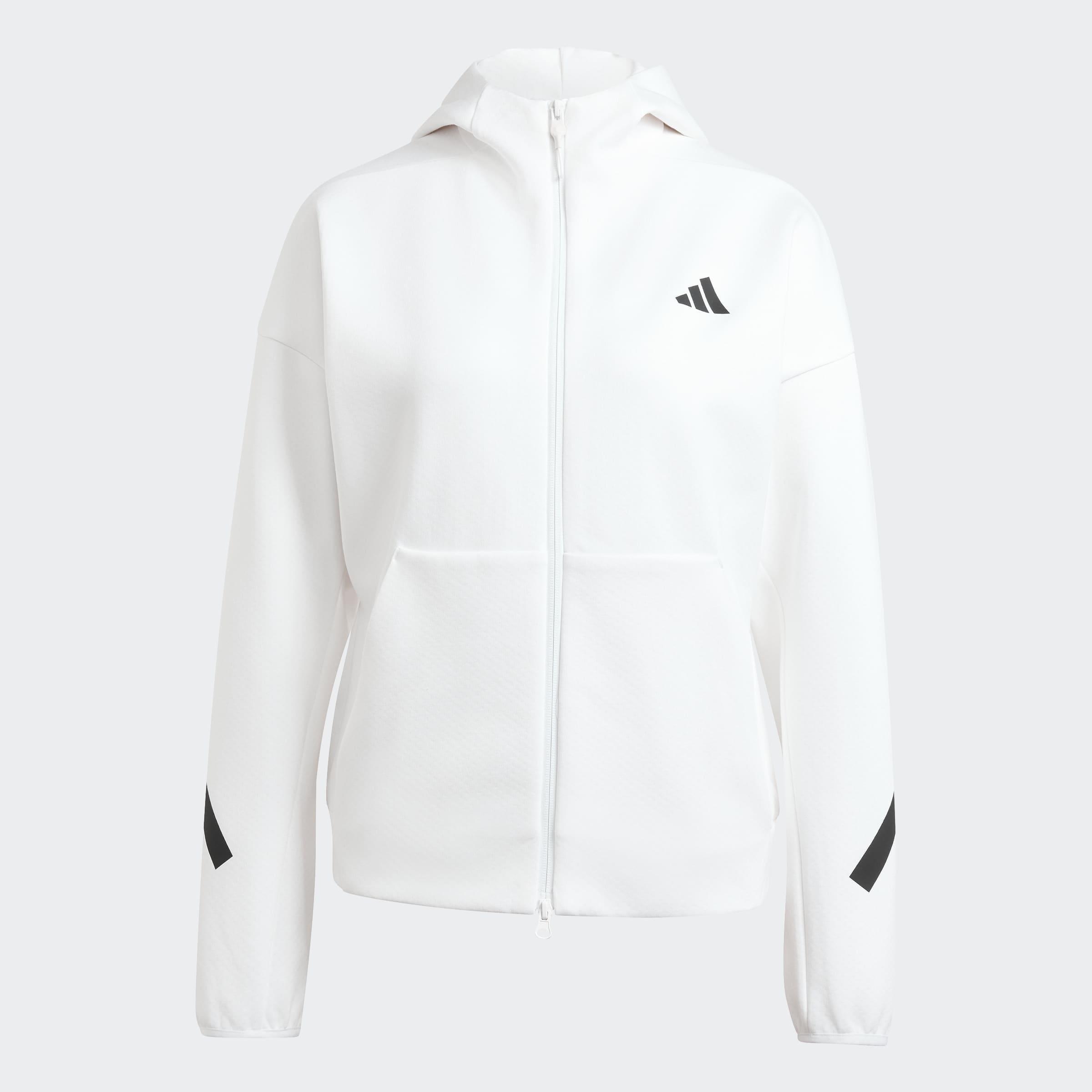 Adidas Z.N.E. Full Zip Hoodie, White