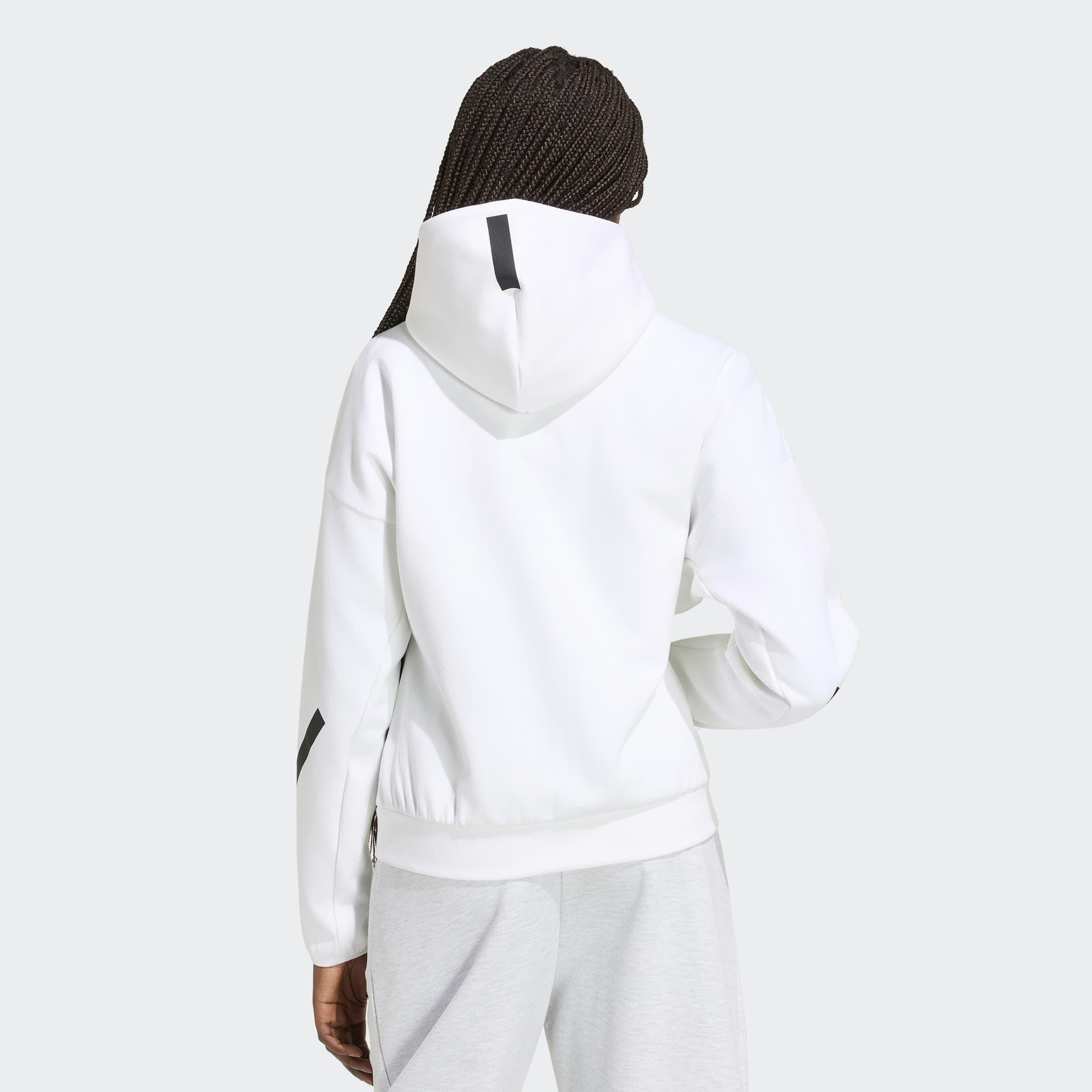 Adidas Z.N.E. Full Zip Hoodie, White