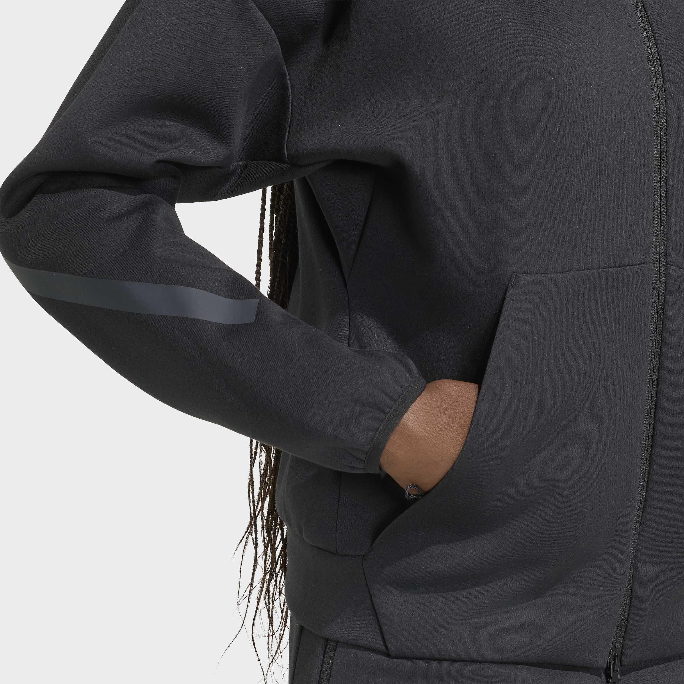 adidas Z.N.E. Full Zip Hoodie, Black, A701_ONE, large image number 3