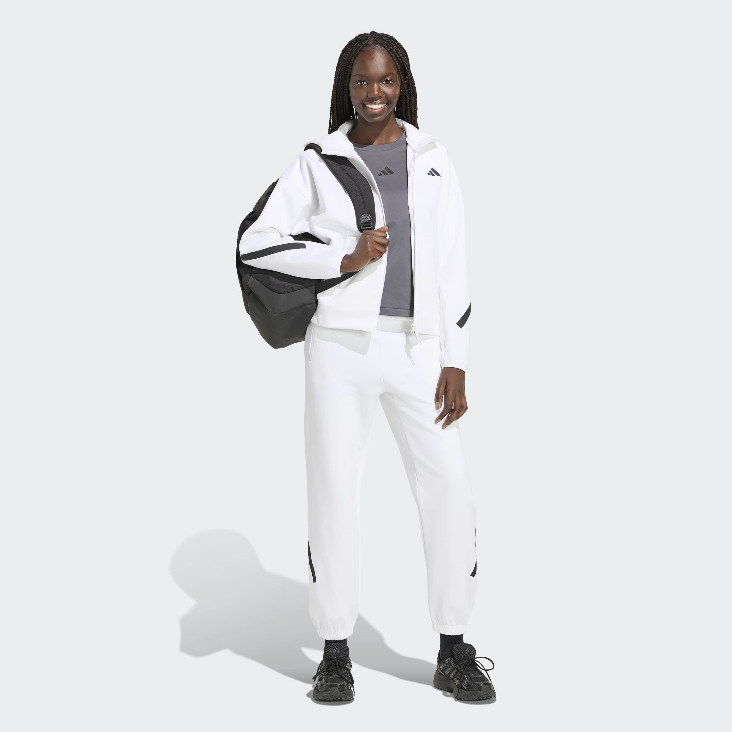 Adidas Z.N.E. Pant, White, A701_ONE, large image number 4