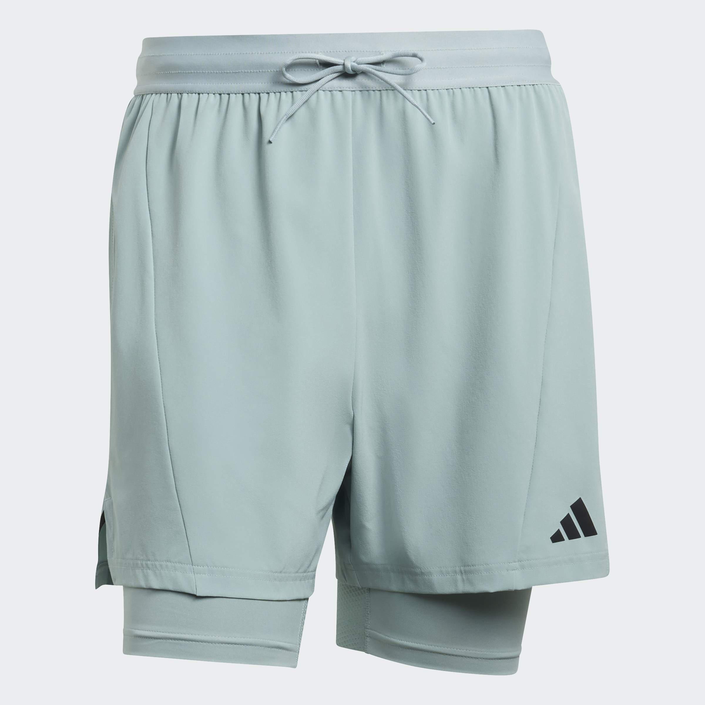 D4T Workout 2In1 Shorts, Green, A701_ONE, large image number 0