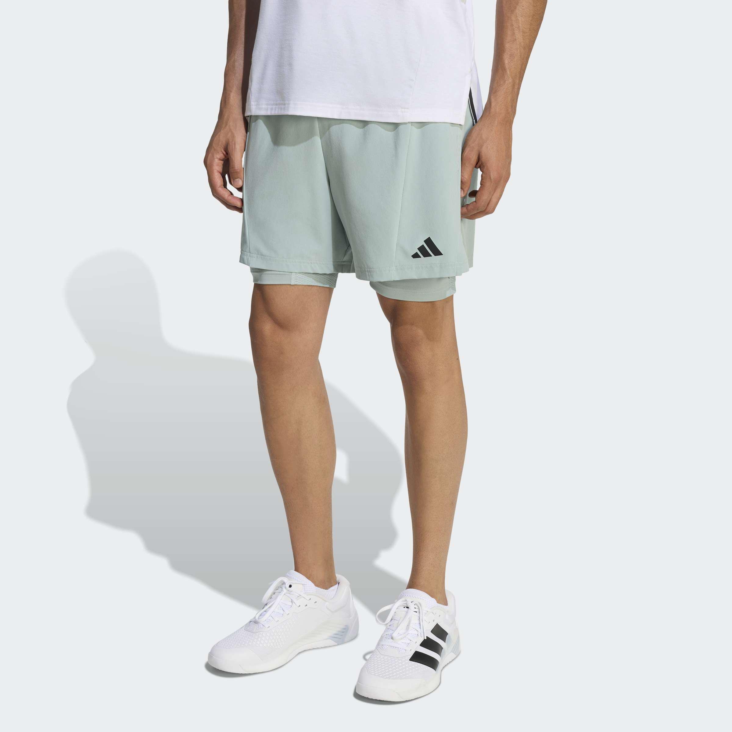 D4T Workout 2In1 Shorts, Green, A701_ONE, large image number 6