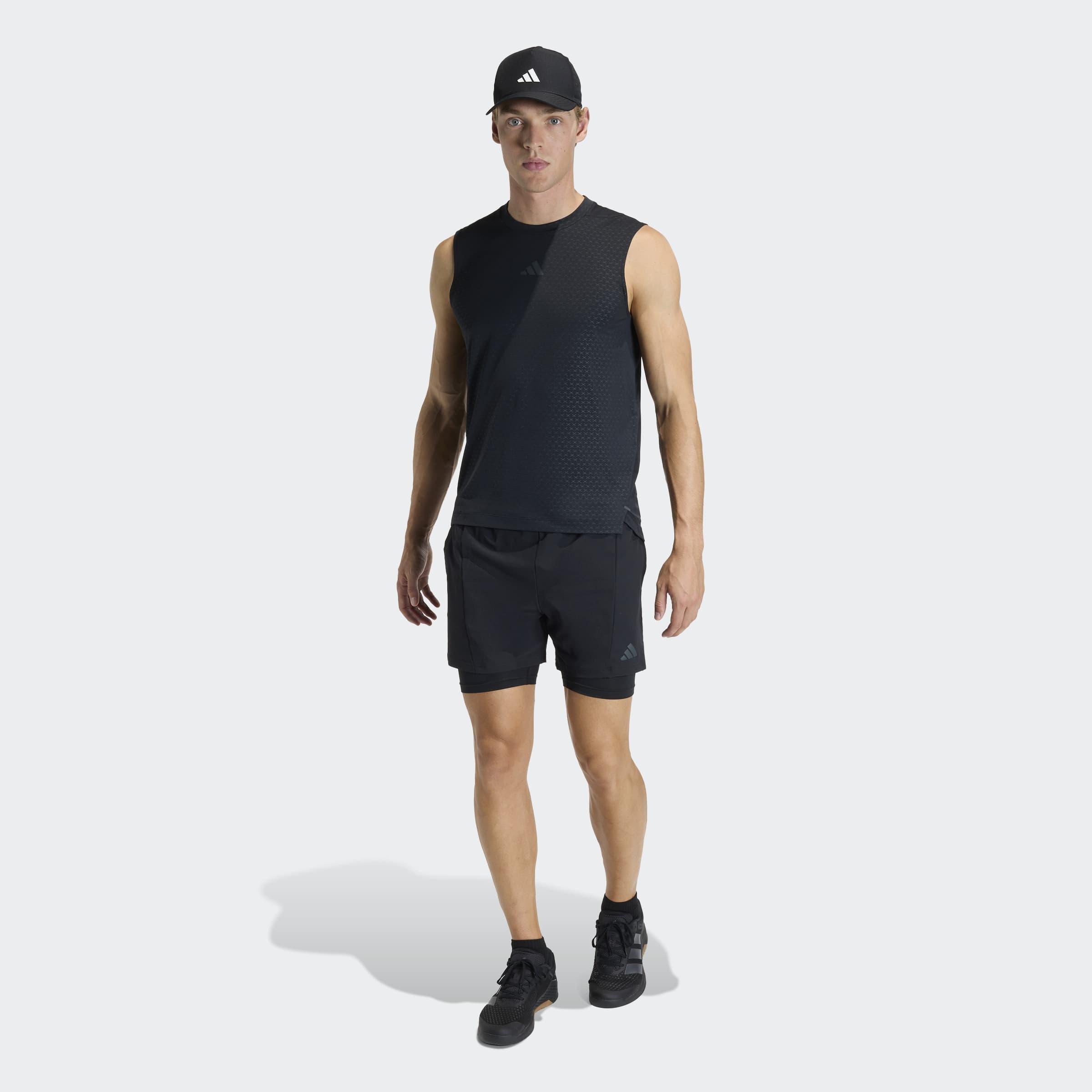 D4T Workout 2In1 Shorts, Black, A701_ONE, large image number 4