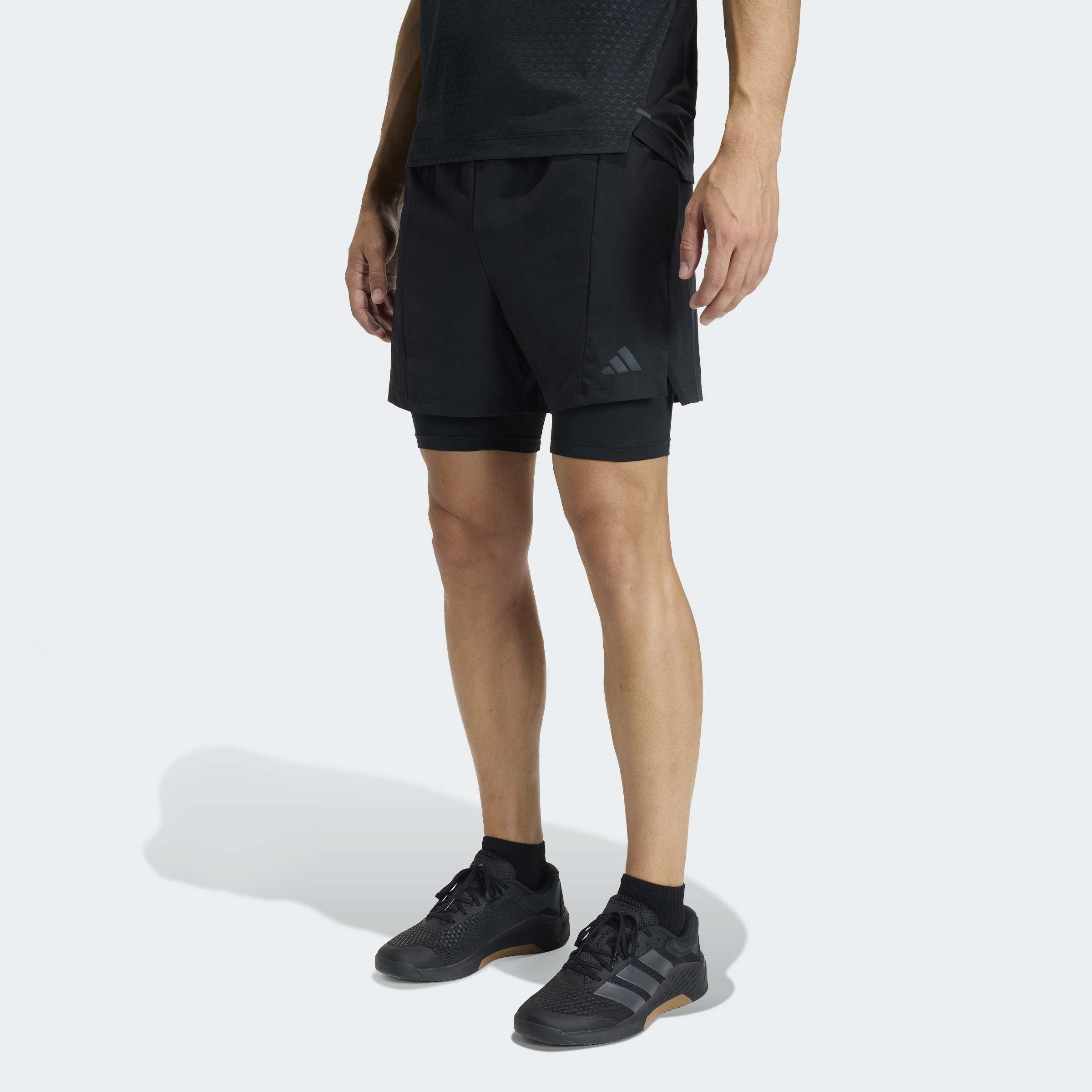 D4T Workout 2In1 Shorts, Black, A701_ONE, large image number 5