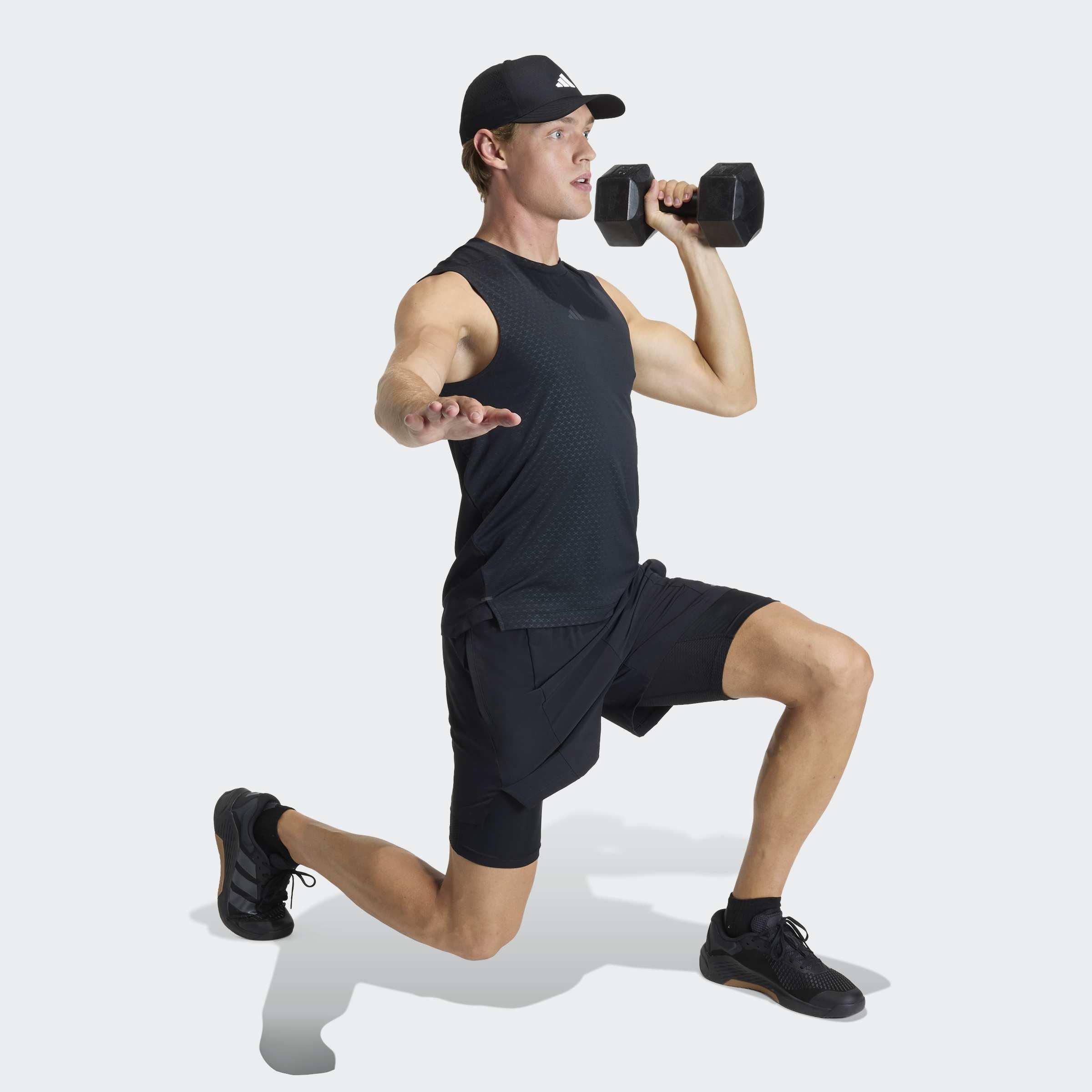 D4T Workout 2In1 Shorts, Black, A701_ONE, large image number 6