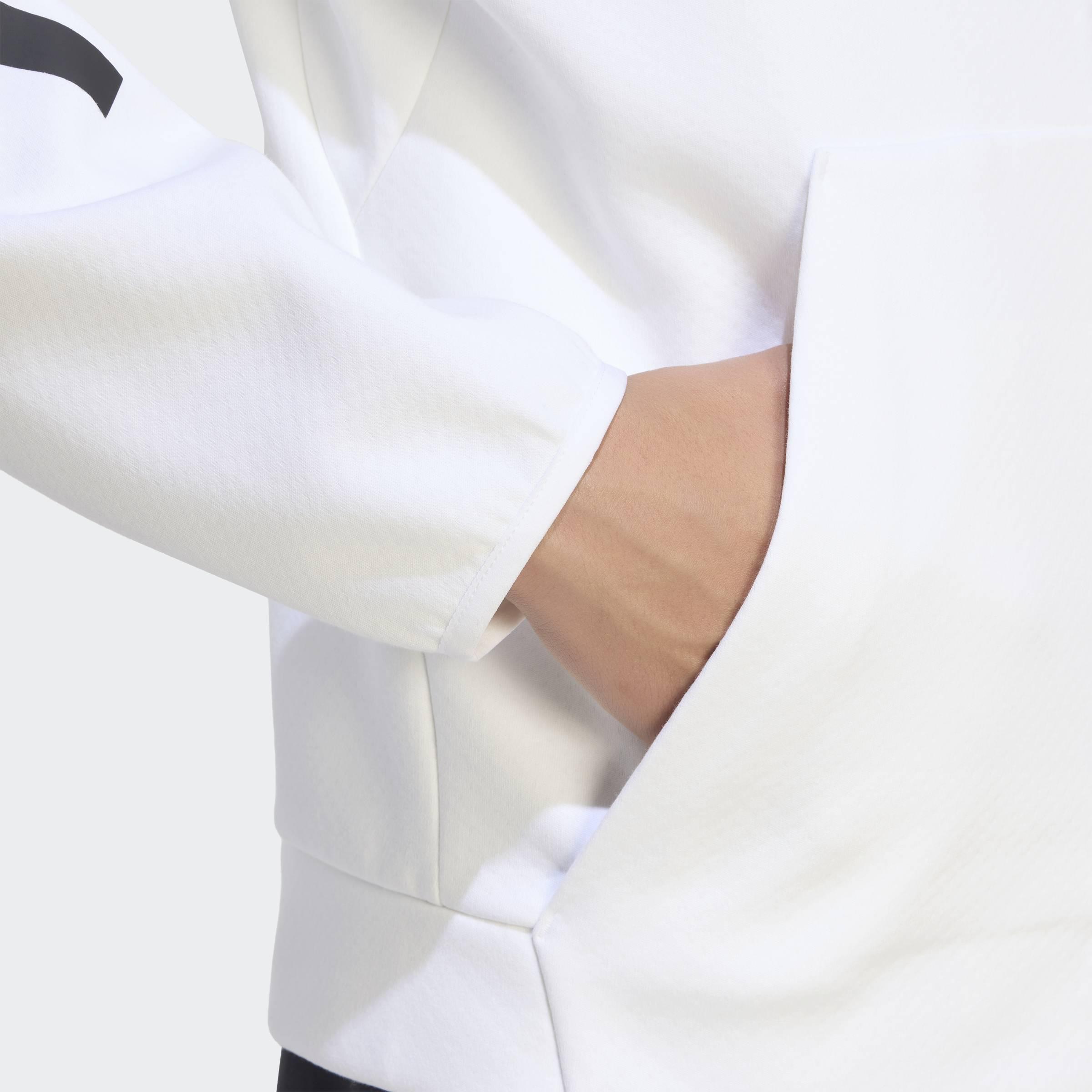 Adidas Z.N.E. Full Zip Track Top, White, A701_ONE, large image number 2