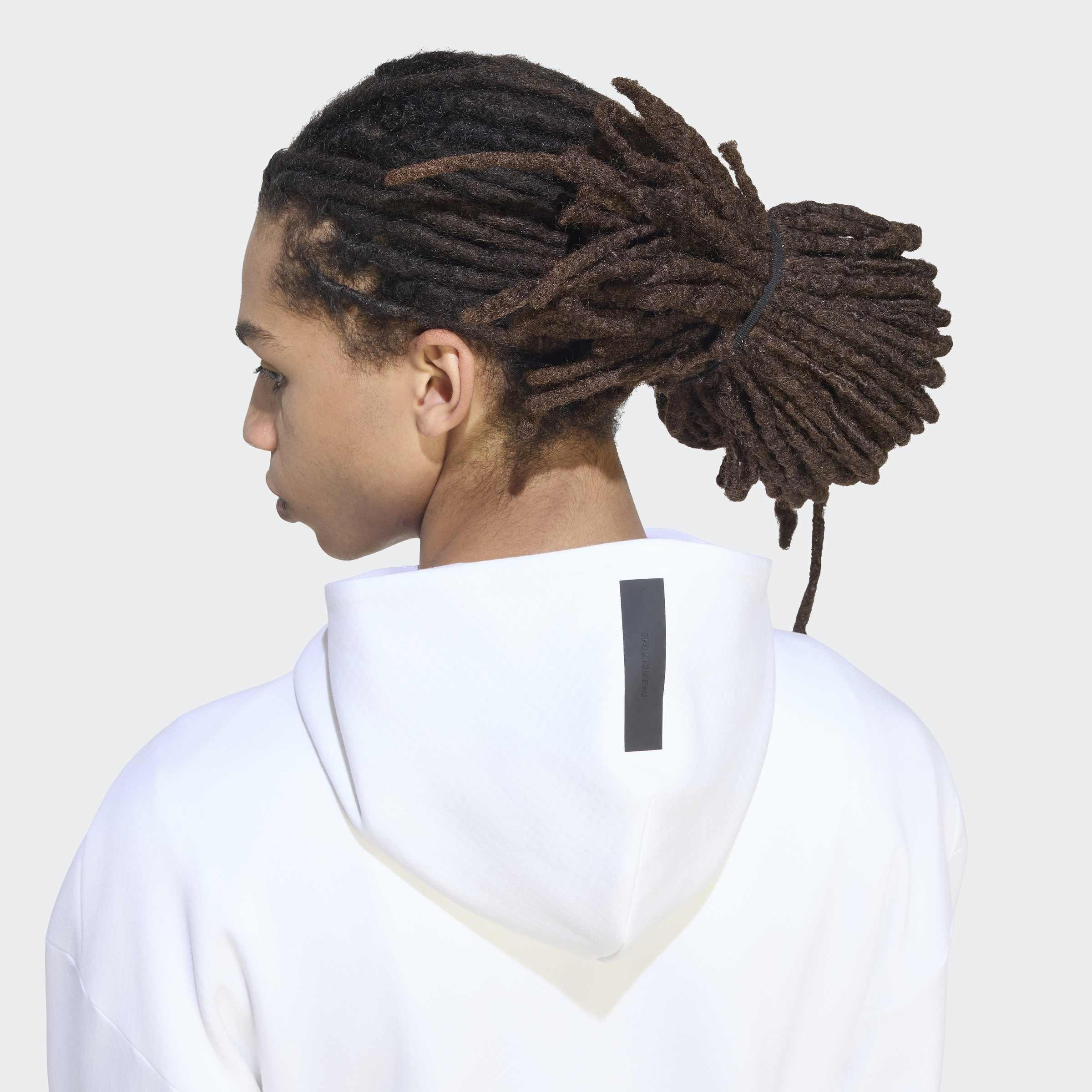Adidas Z.N.E. Full Zip Track Top, White, A701_ONE, large image number 3