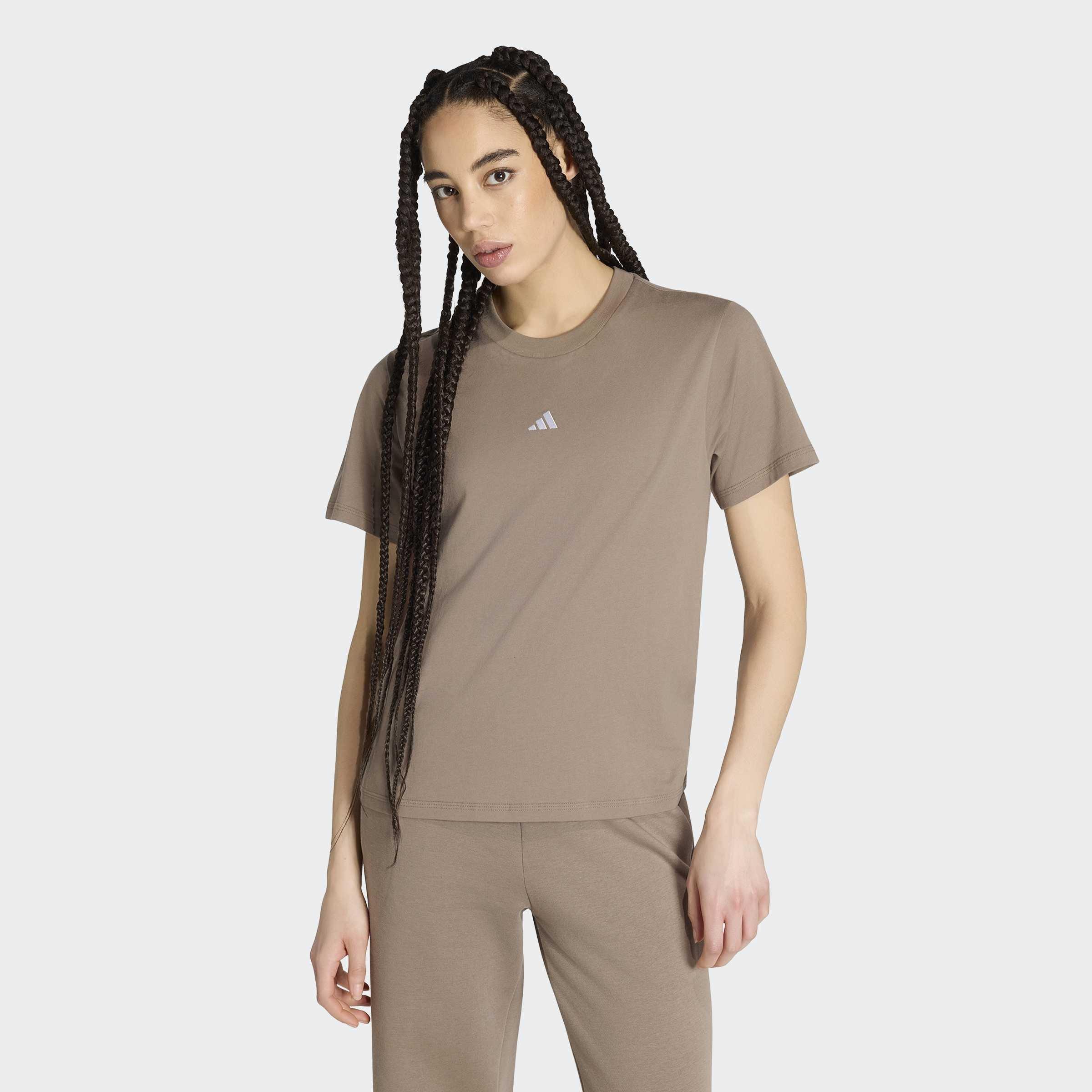 Essentials Small Logo Cotton T-Shirt, Beige, A701_ONE, large image number 5