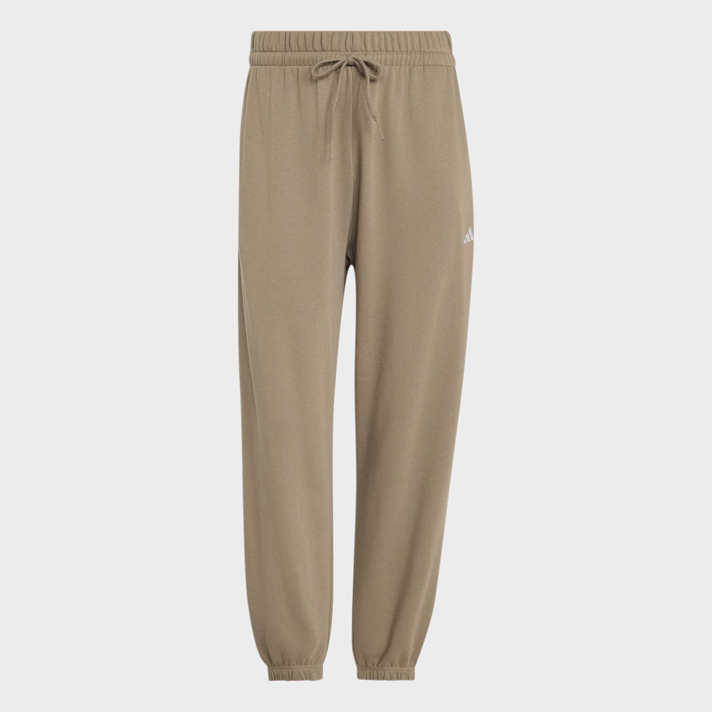 Essentials Small Logo French Terry Cuffed Joggers, Beige