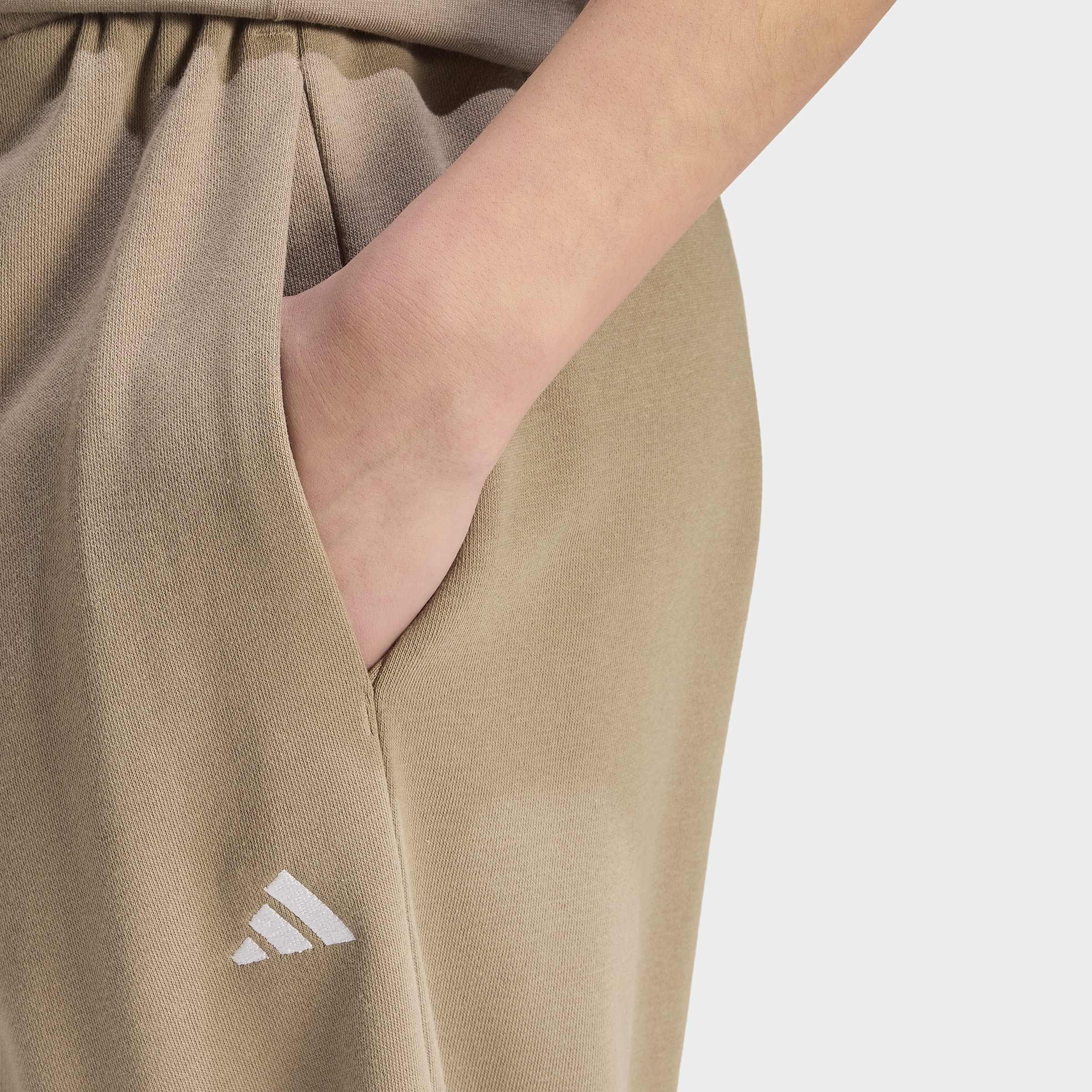 Essentials Small Logo French Terry Cuffed Joggers, Beige