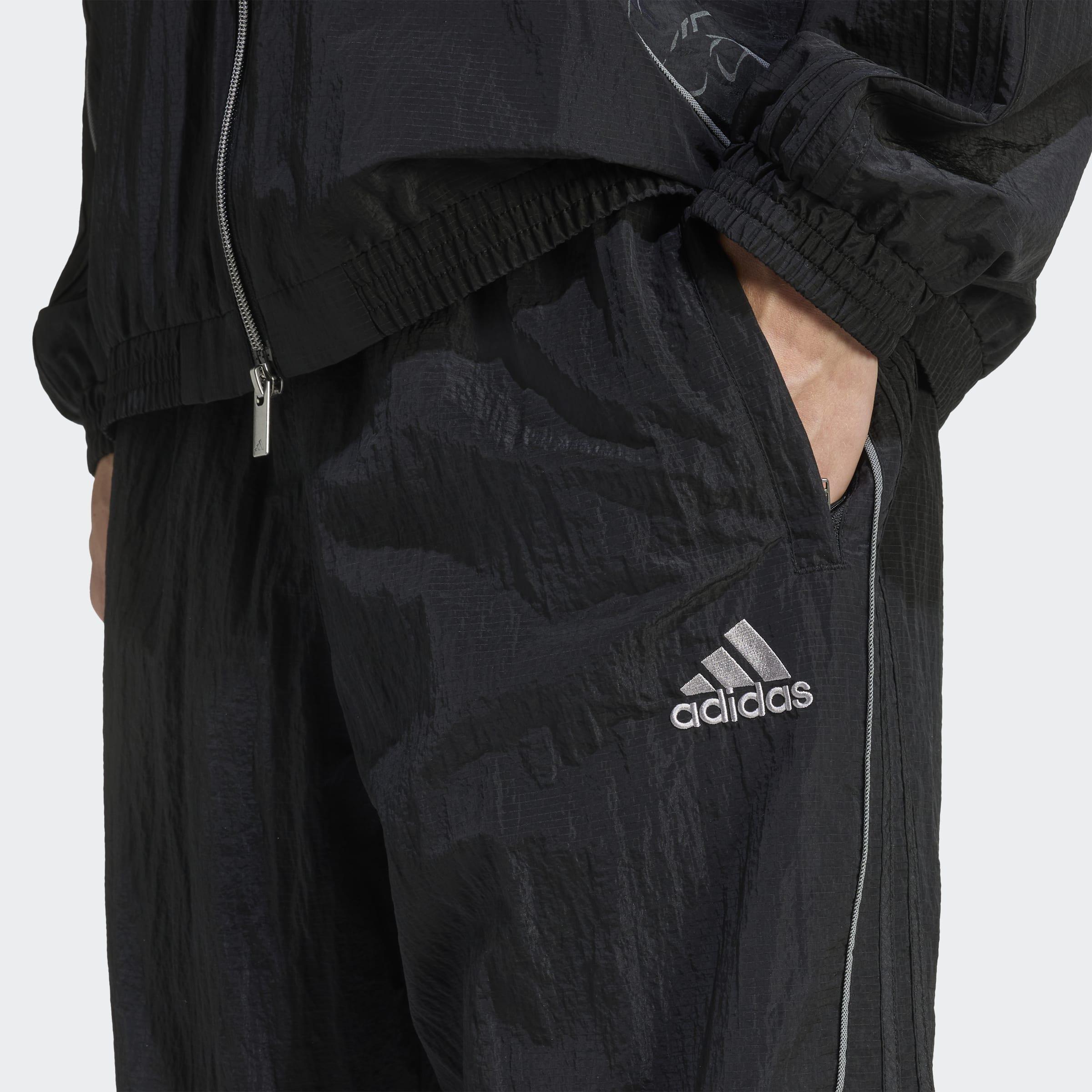 Adilenium Season 4 Teamgeist Track Tracksuit Bottoms, Black, A701_ONE, large image number 2