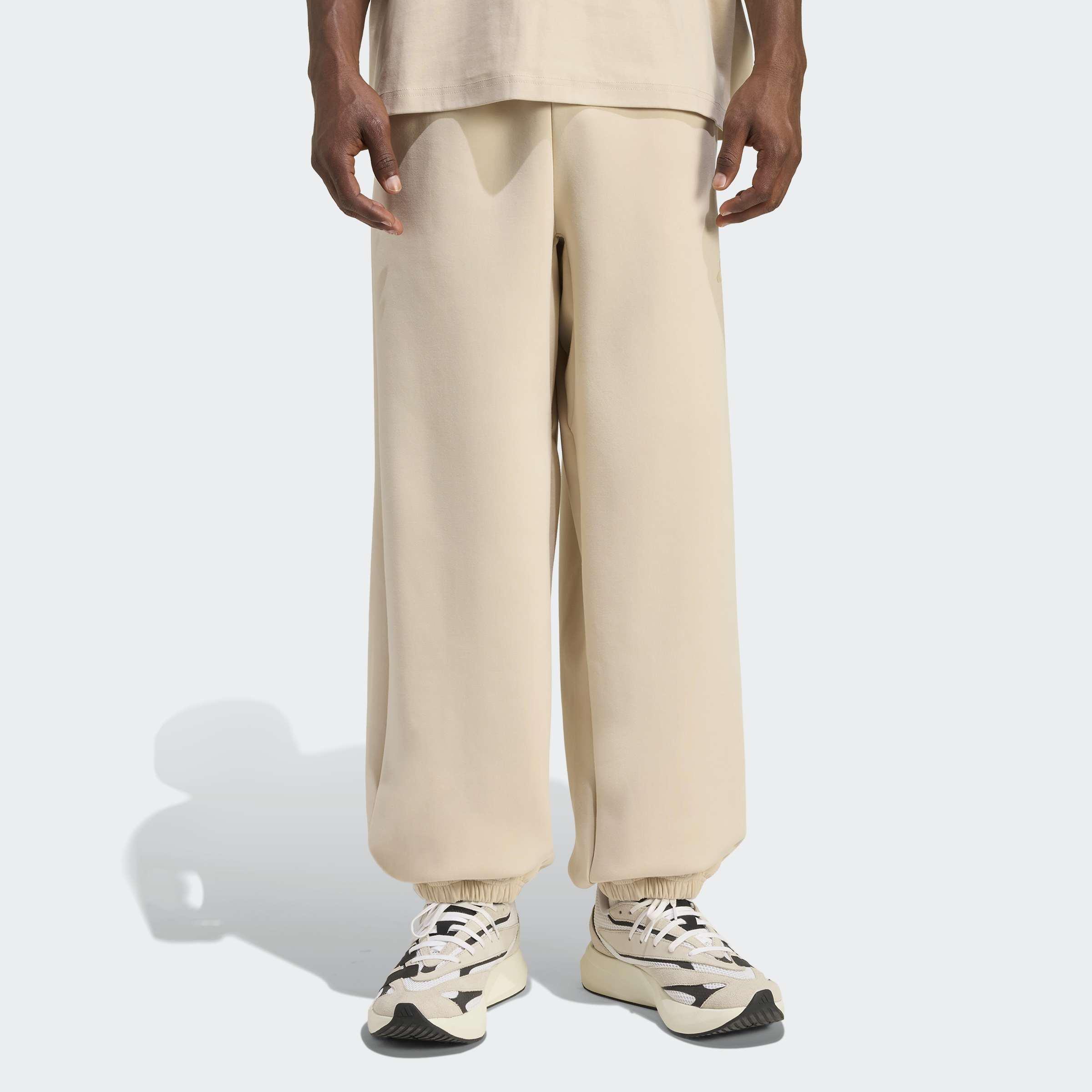 Soft Lux Tracksuit Bottoms, Beige, A701_ONE, large image number 4