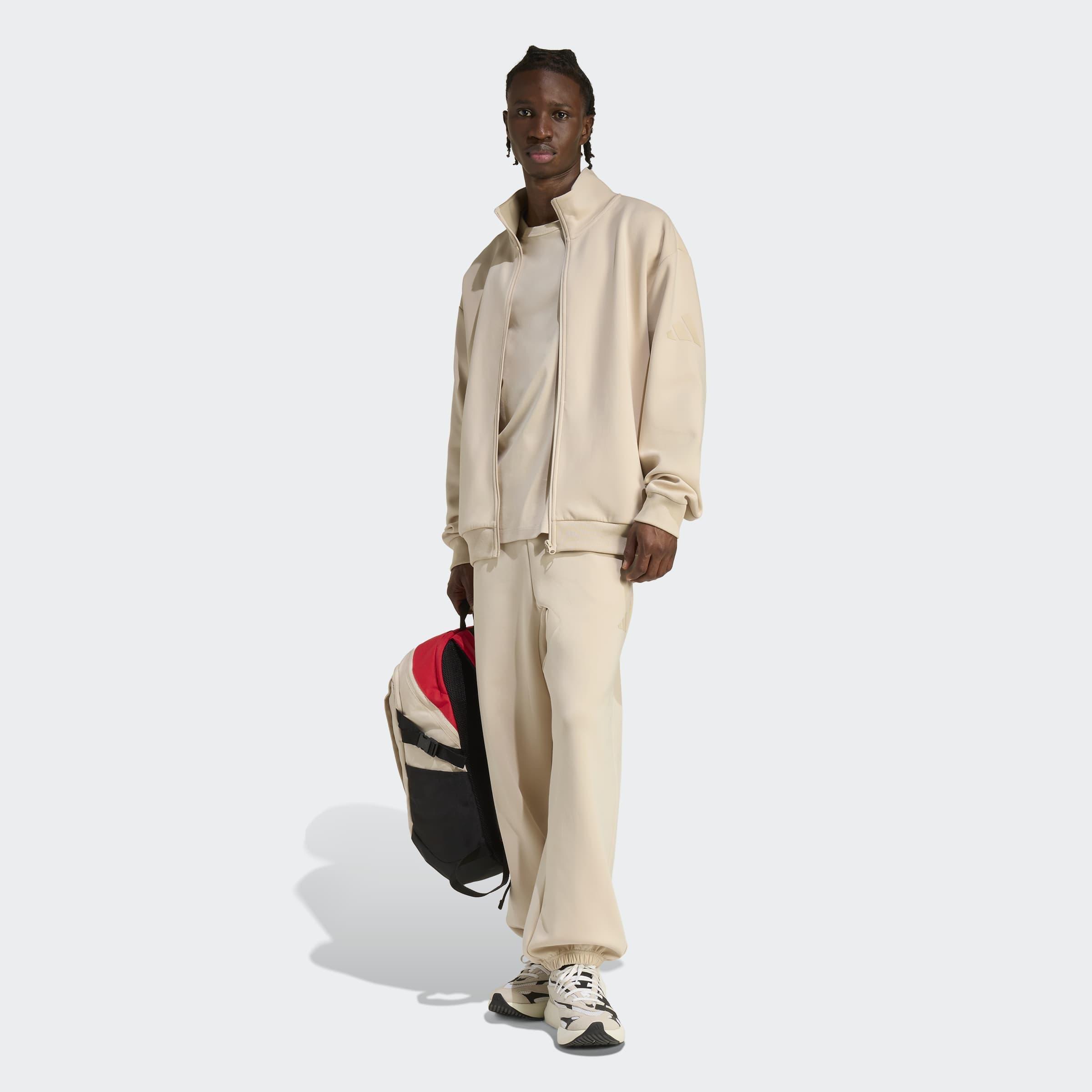 Soft Lux Tracksuit Bottoms, Beige, A701_ONE, large image number 5