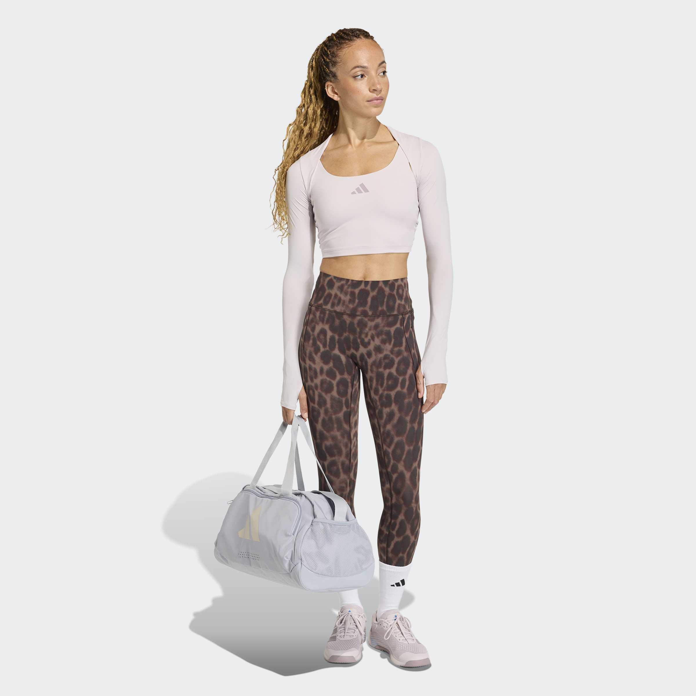 Optime Leopard 7/8 Leggings, Black, A701_ONE, large image number 5
