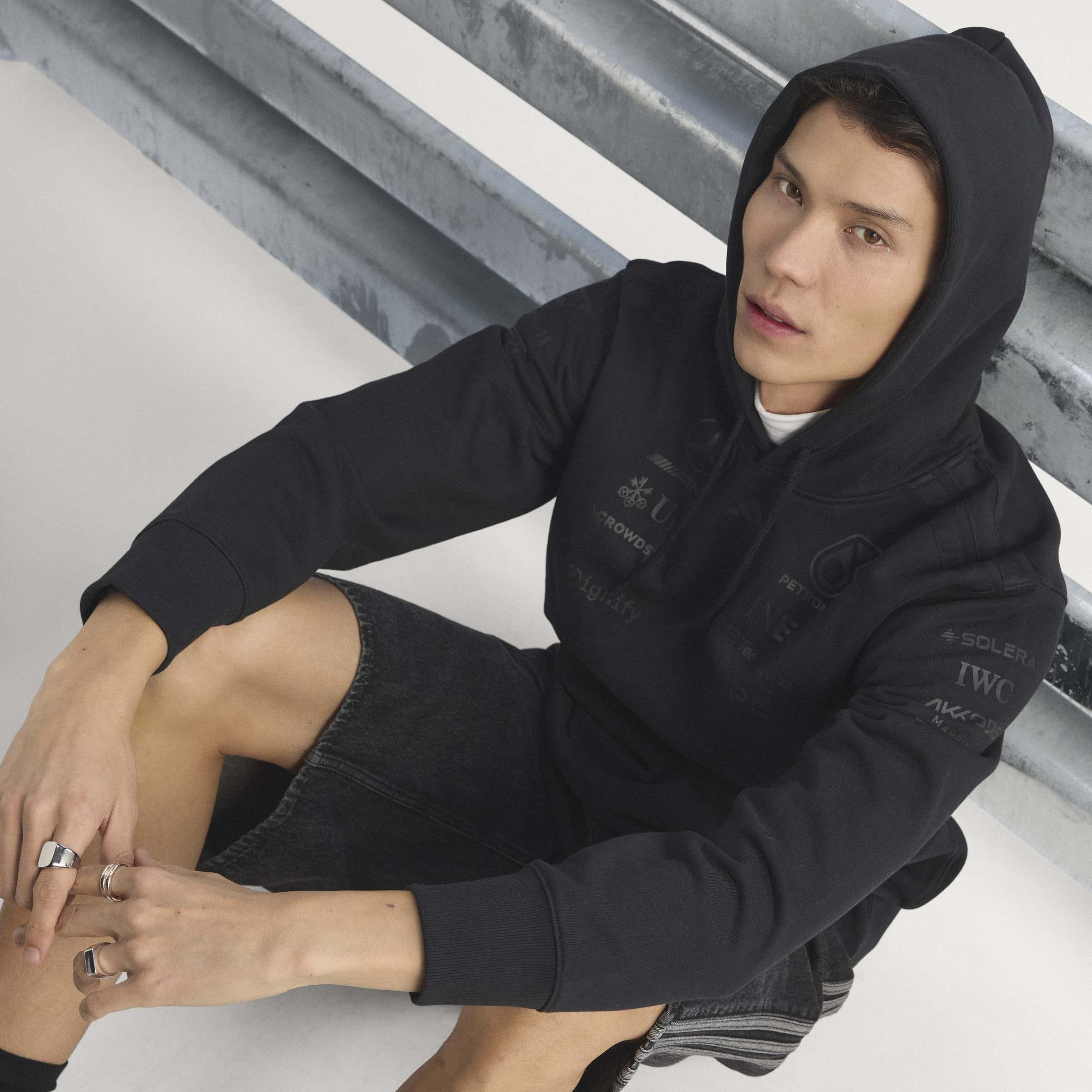 Mercedes - Amg Petronas Formula 1 Team Night Driver Hood Men, Black, A701_ONE, large image number 9