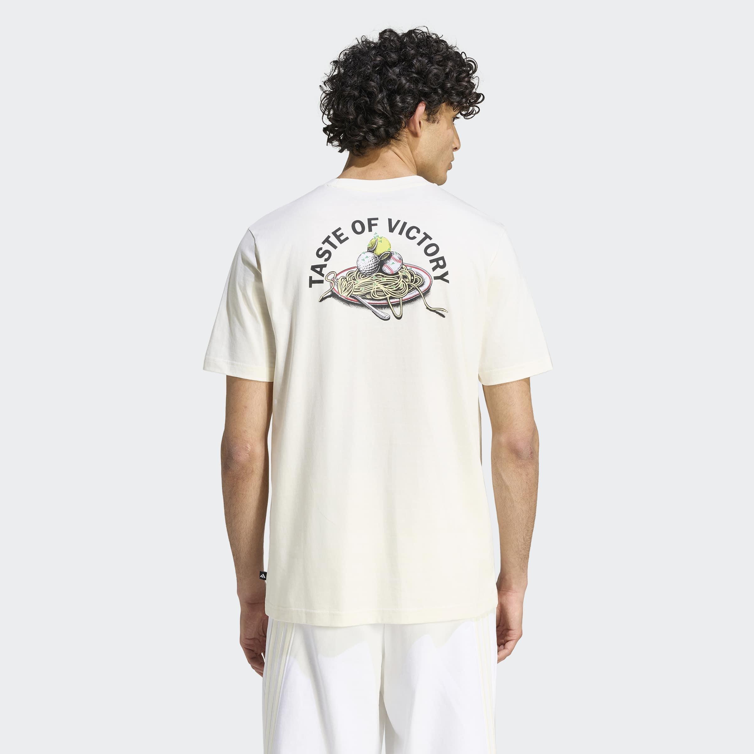 Taste Of Victory Pasta Graphic T-Shirt, White