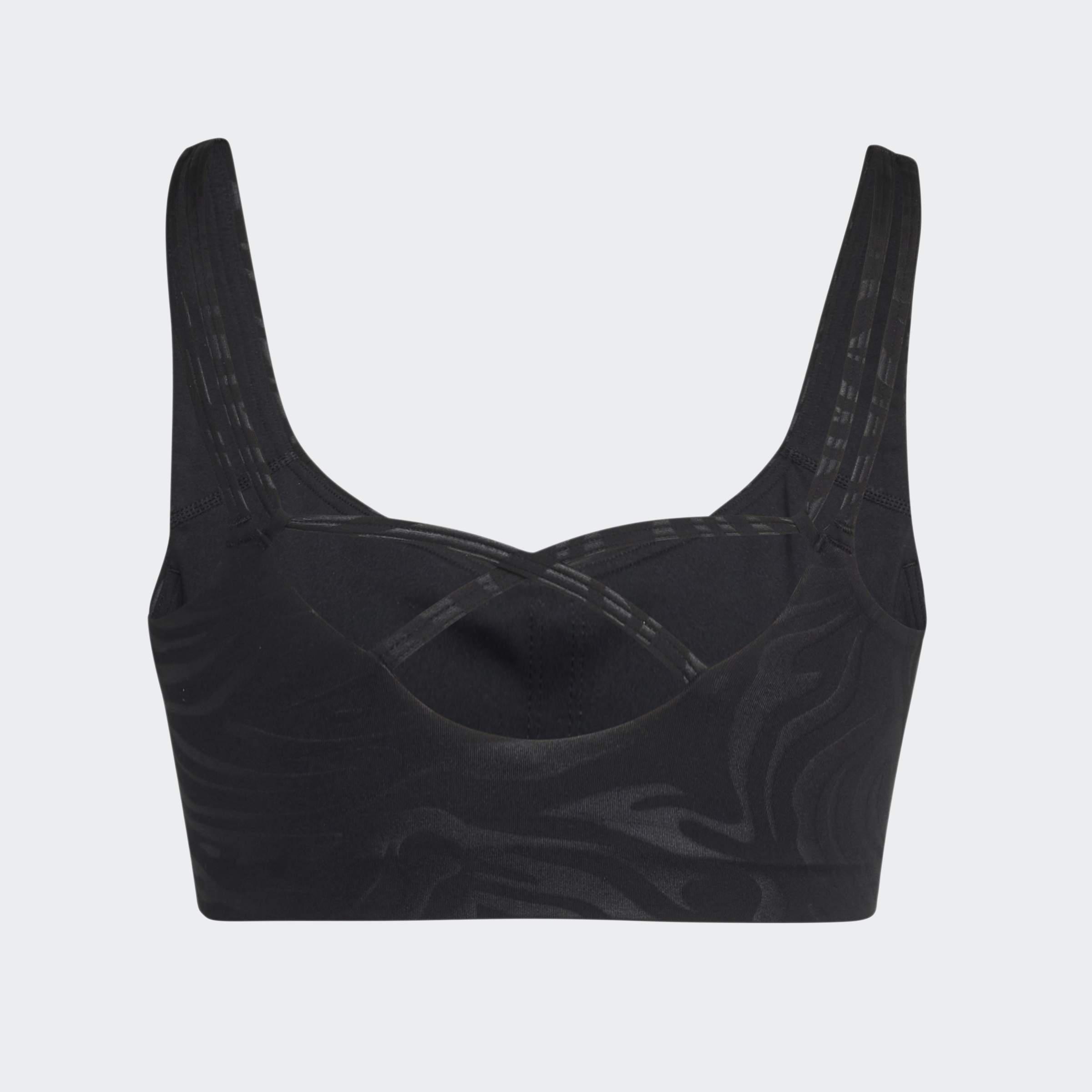 All Me Essentials Graphic Light Support Bra, Black, A701_ONE, large image number 2