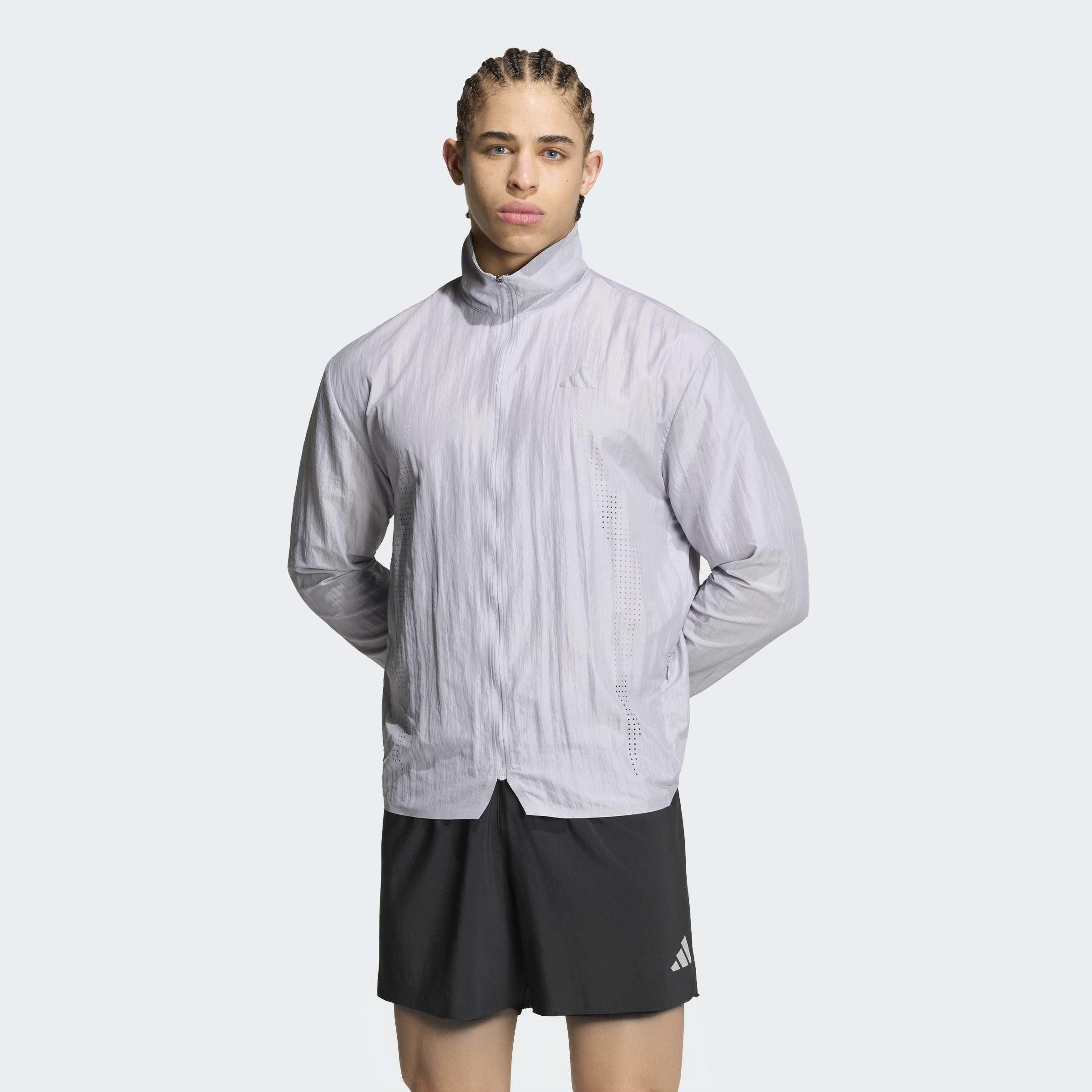 ADI365 Aspyre Running Jacket, Grey, A701_ONE, large image number 4
