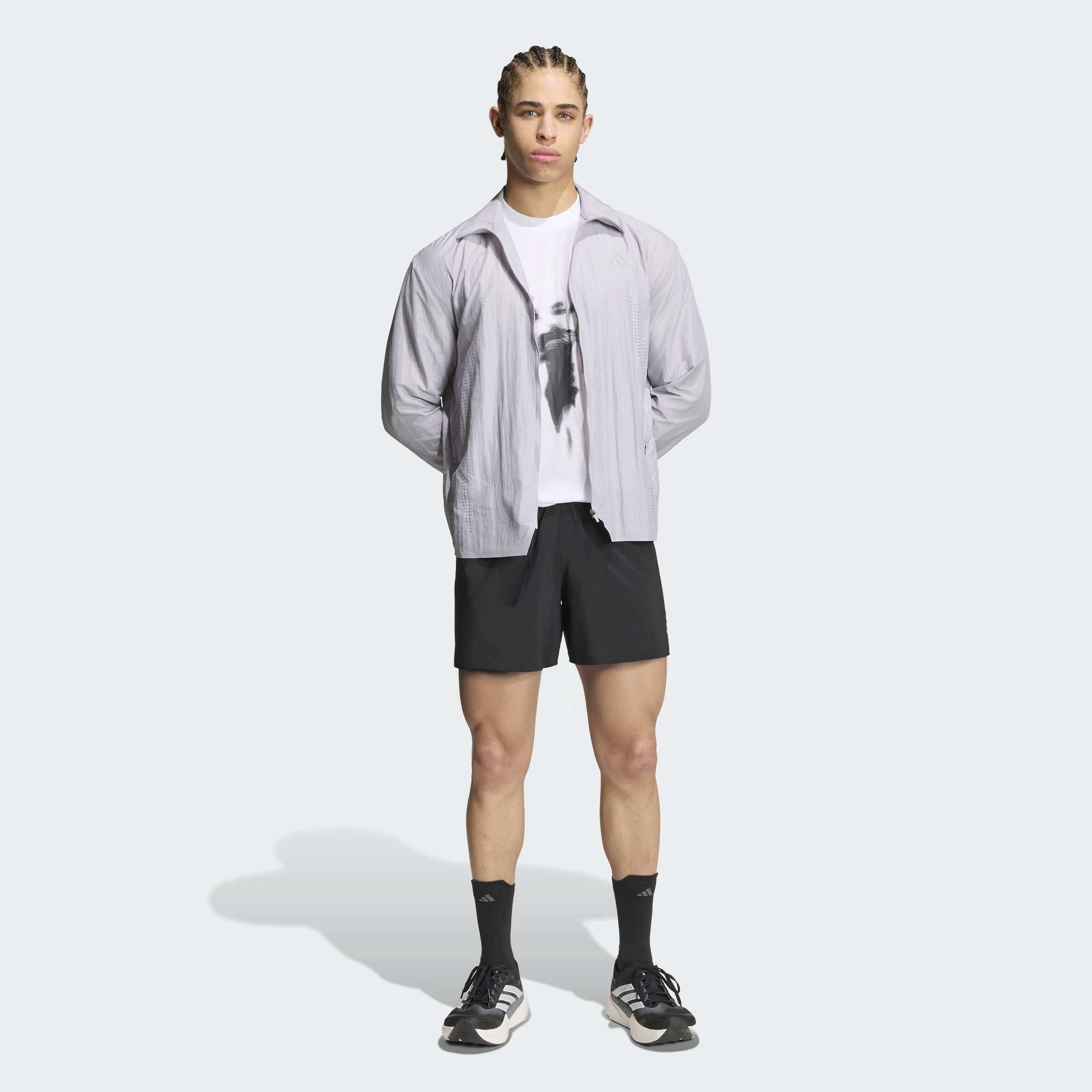ADI365 Aspyre Running Jacket, Grey, A701_ONE, large image number 5