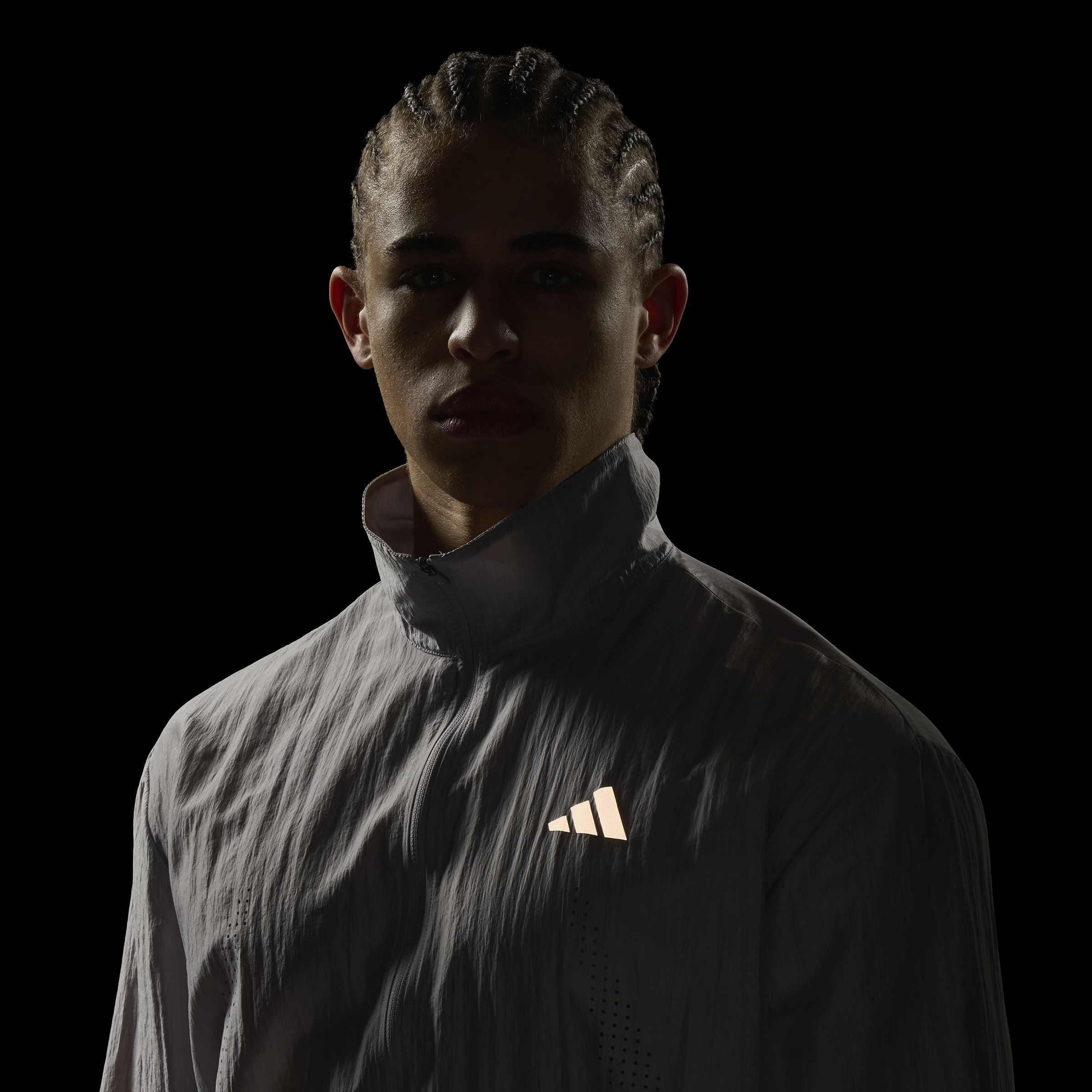 ADI365 Aspyre Running Jacket, Grey, A701_ONE, large image number 6