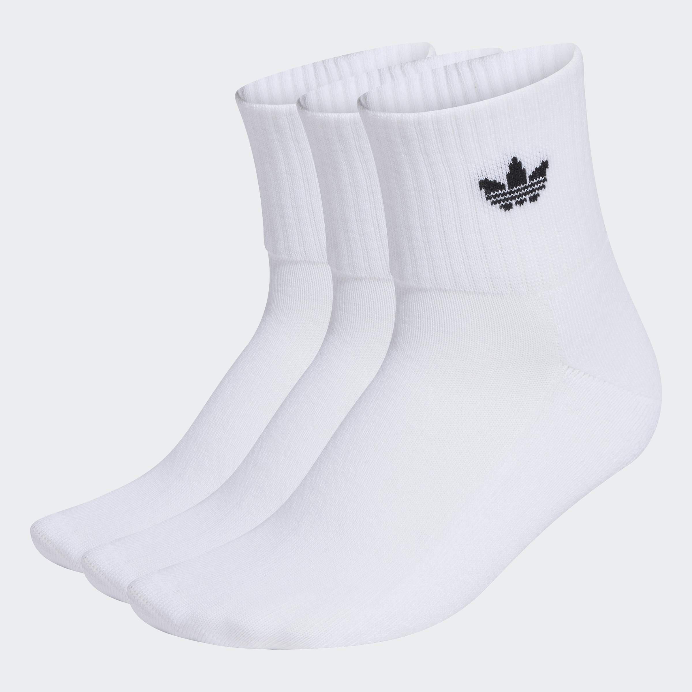 Unisex Mid Ankle Sock - 3 Pair Pack, White, A701_ONE, large image number 3