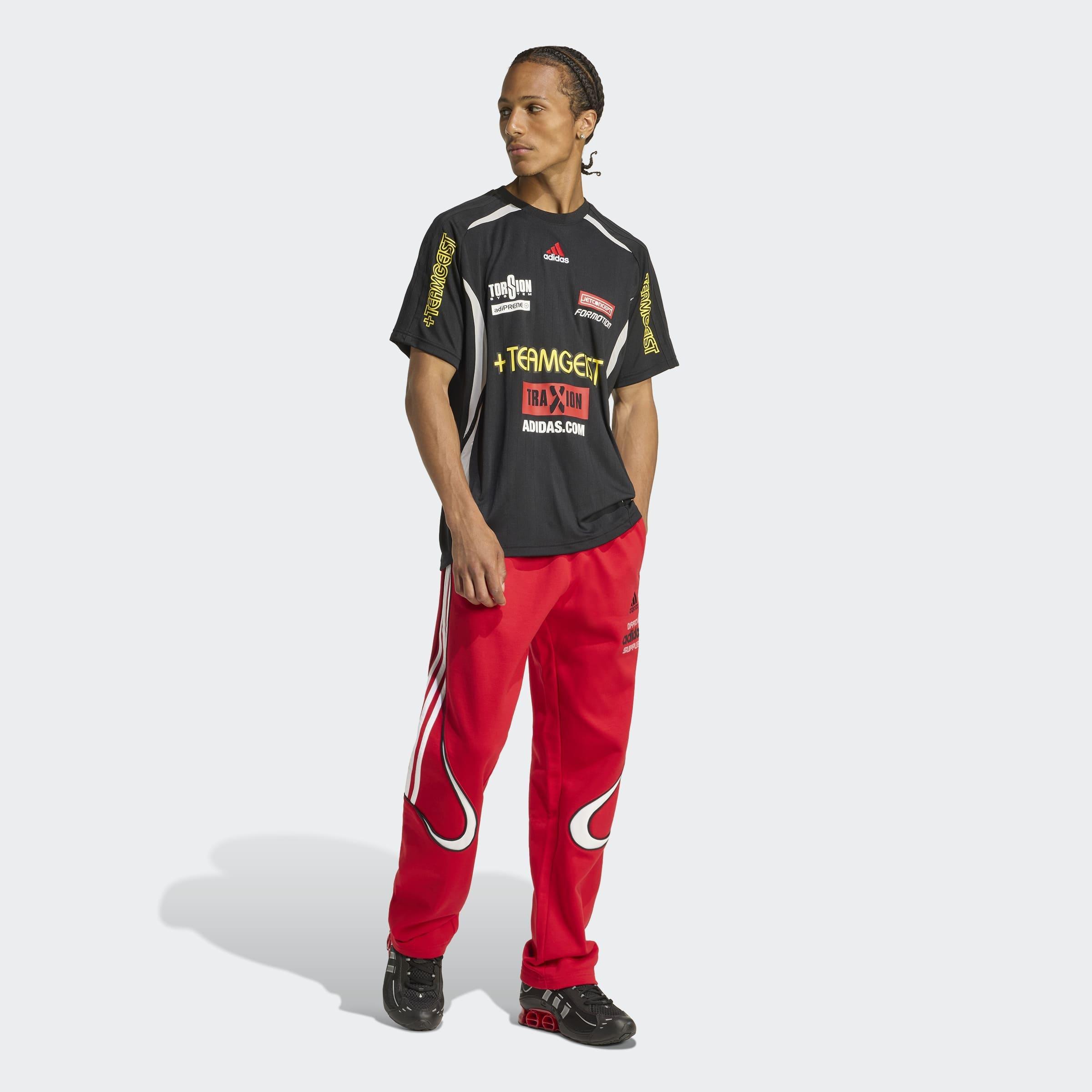 Teamgeist Graphic Fleece Pants, Red, A701_ONE, large image number 4