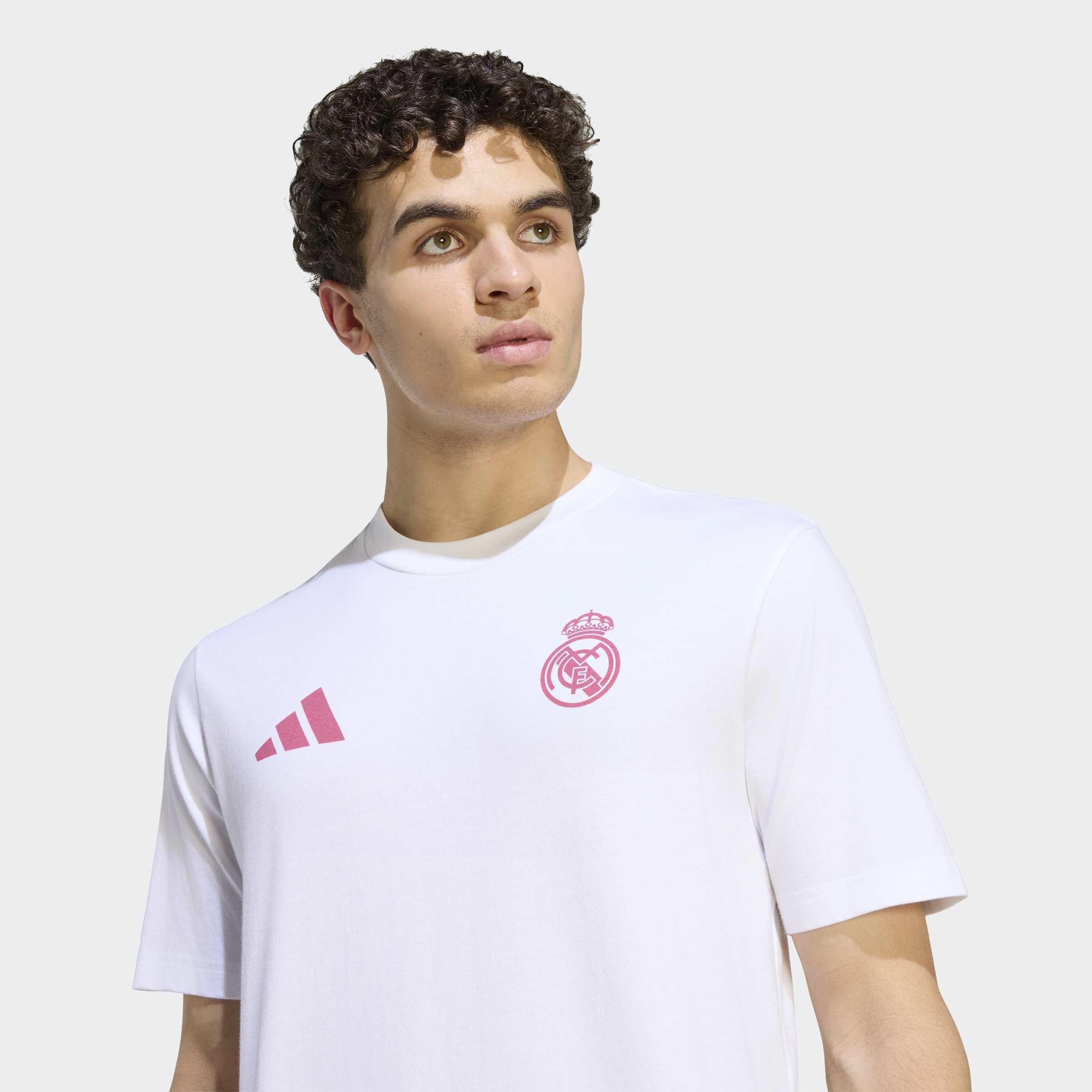 Real Madrid Seasonal Graphic T-Shirt, White, A701_ONE, large image number 2