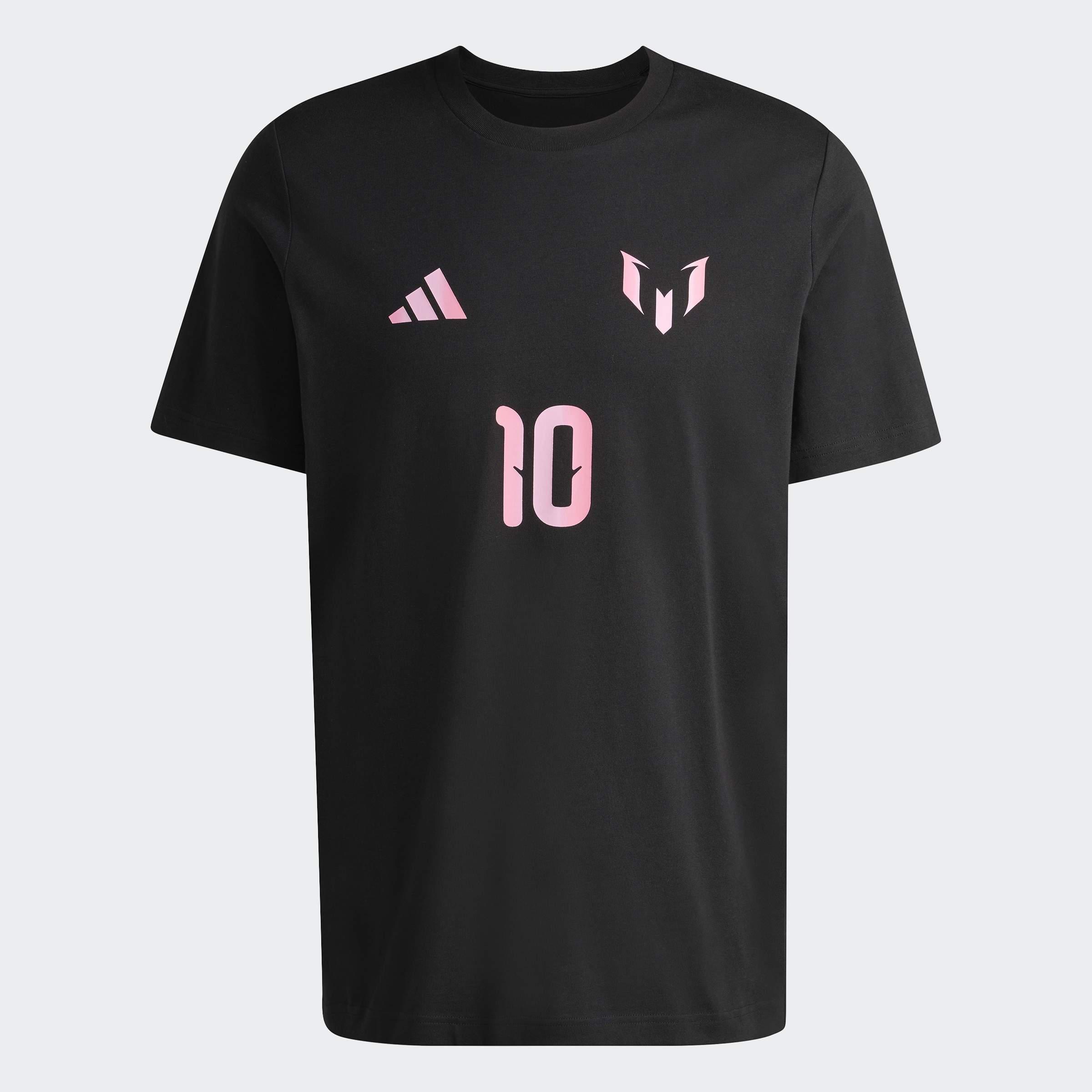 Messi Name&Number Graphic T-Shirt, Black, A701_ONE, medium