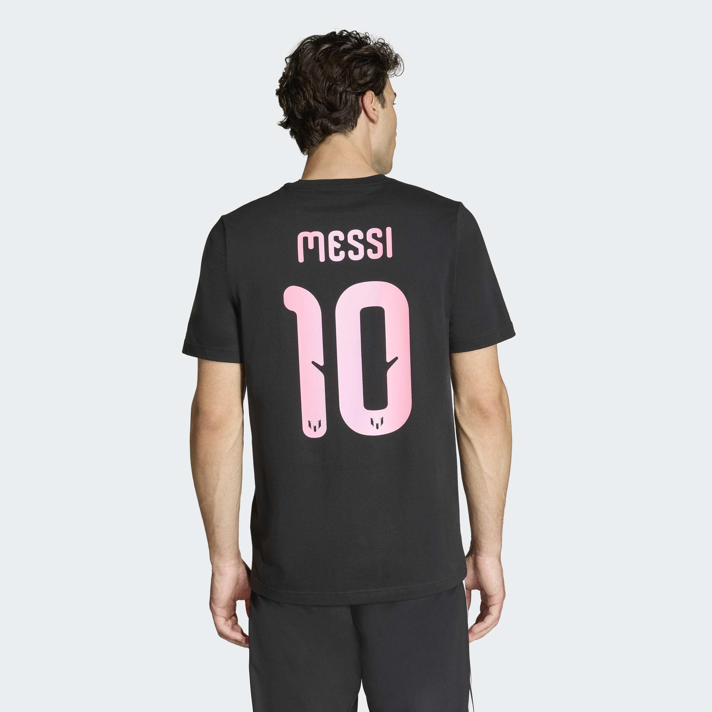Messi Name&Number Graphic T-Shirt, Black, A701_ONE, medium