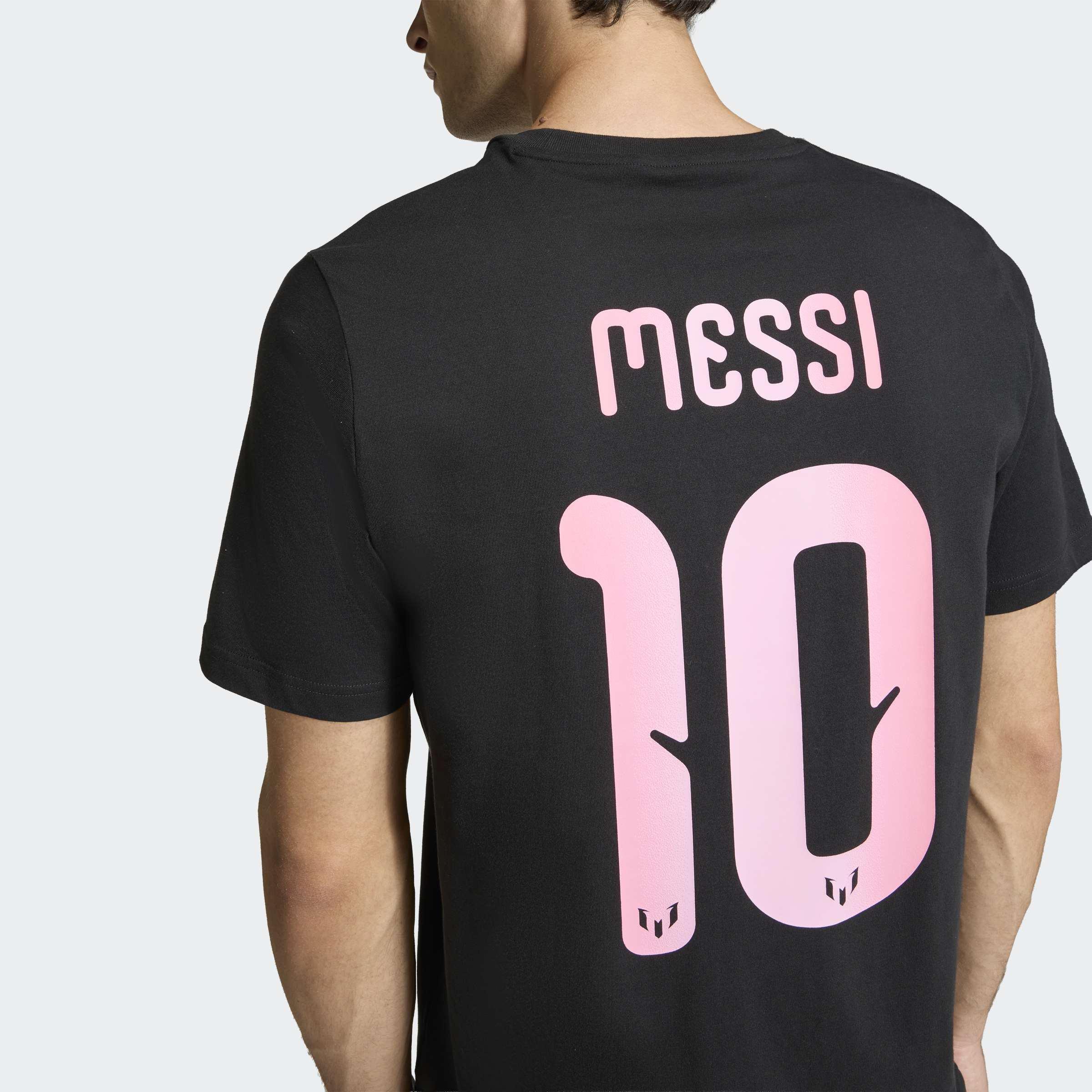 Messi Name&Number Graphic T-Shirt, Black, A701_ONE, medium