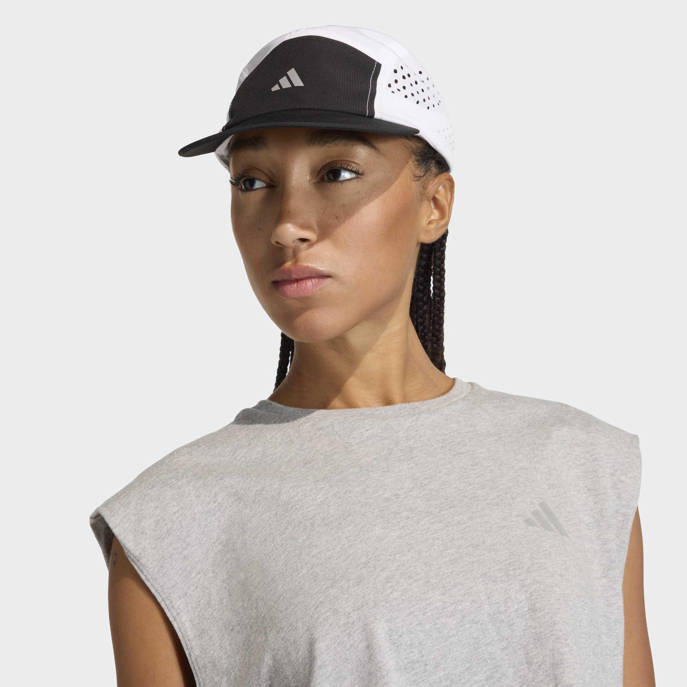 Unisex Run 5-Panel Climacool Cap, Black, A701_ONE, large image number 4