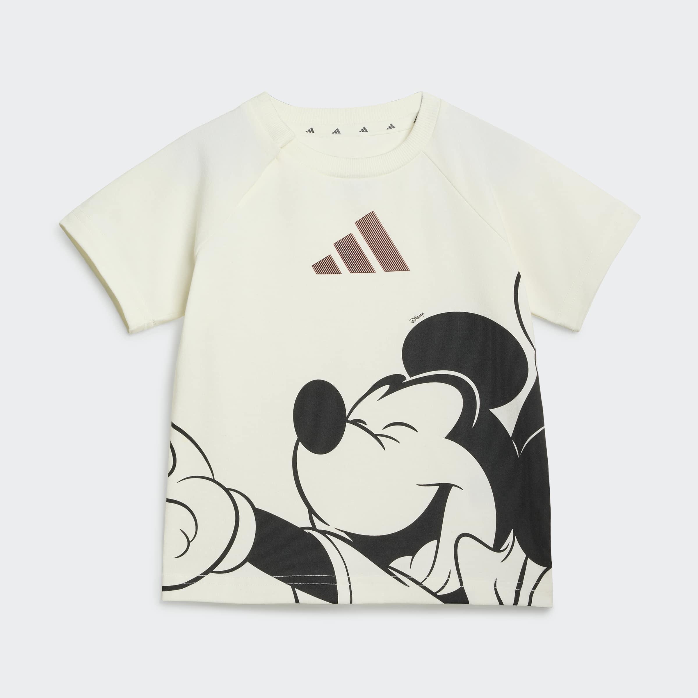Kids Unisex adidas Disney Mickey Mouse T-Shirt Set, White