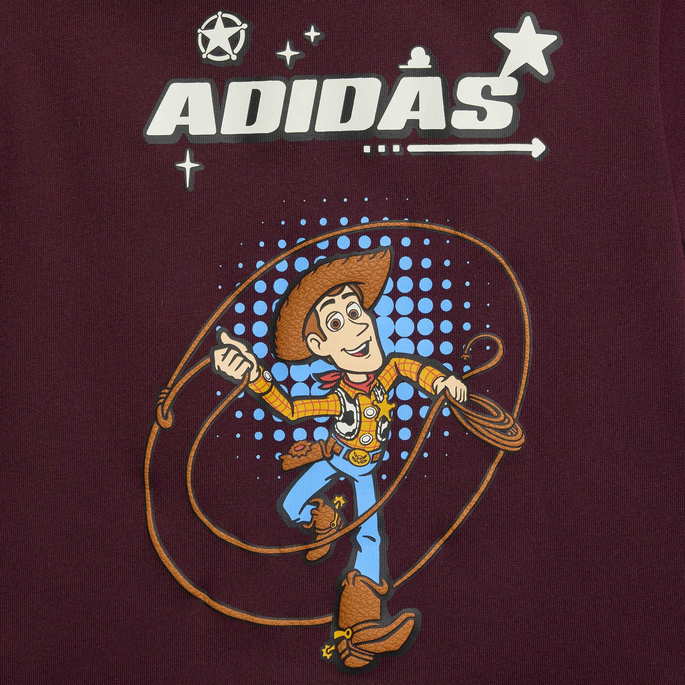 Kids Unisex adidas Pixar Toy Story T-Shirt Set, Burgundy, A701_ONE, large image number 6