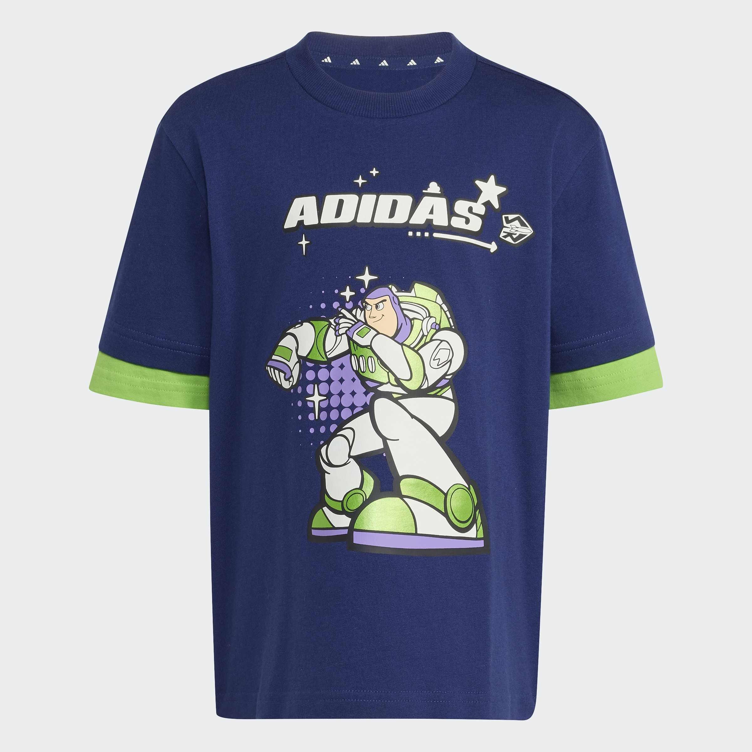 Kids Unisex adidas Pixar Toy Story T-Shirt Set, Blue, A701_ONE, large image number 6