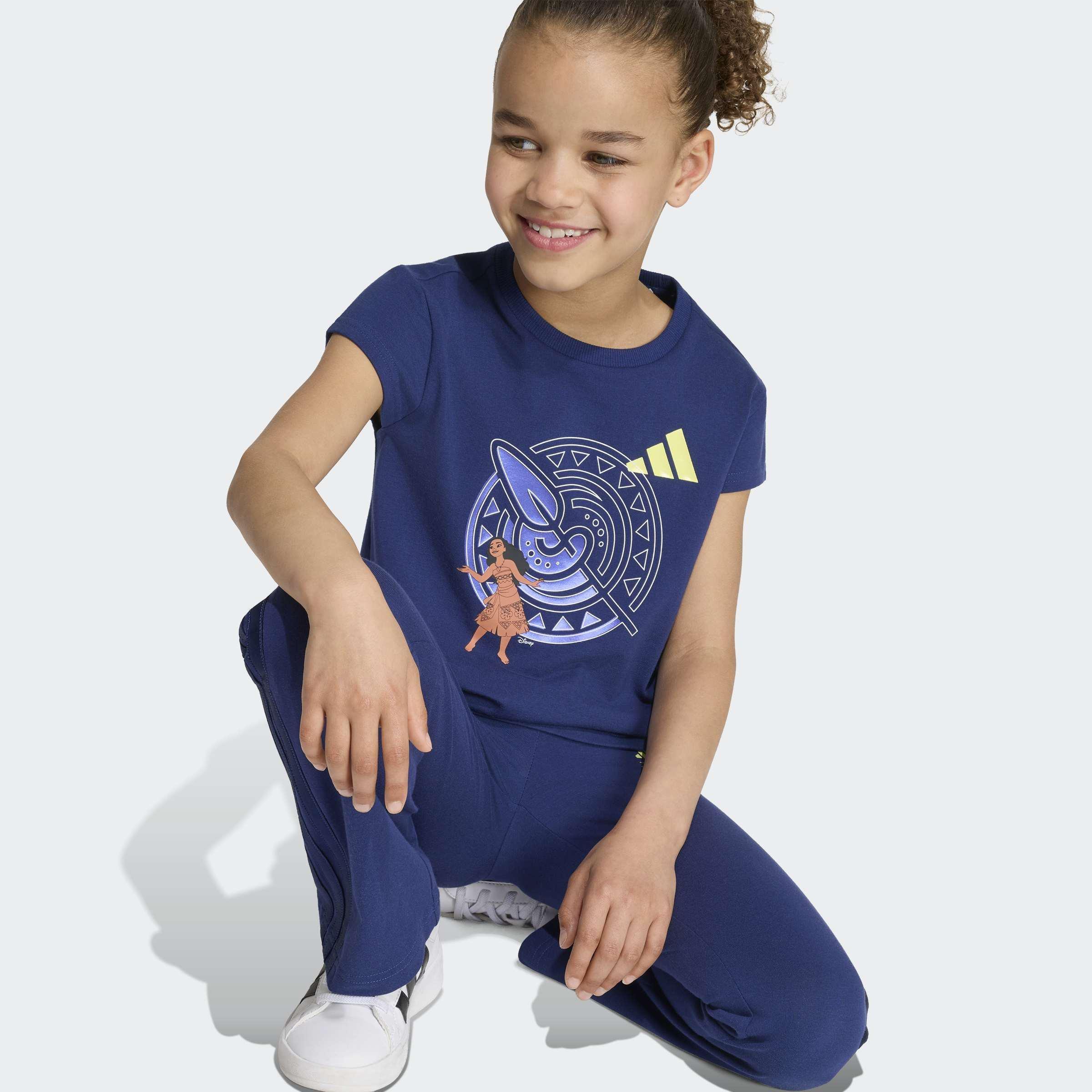 Kids adidas Disney T-Shirt & Leggings Set, Blue, A701_ONE, large image number 2