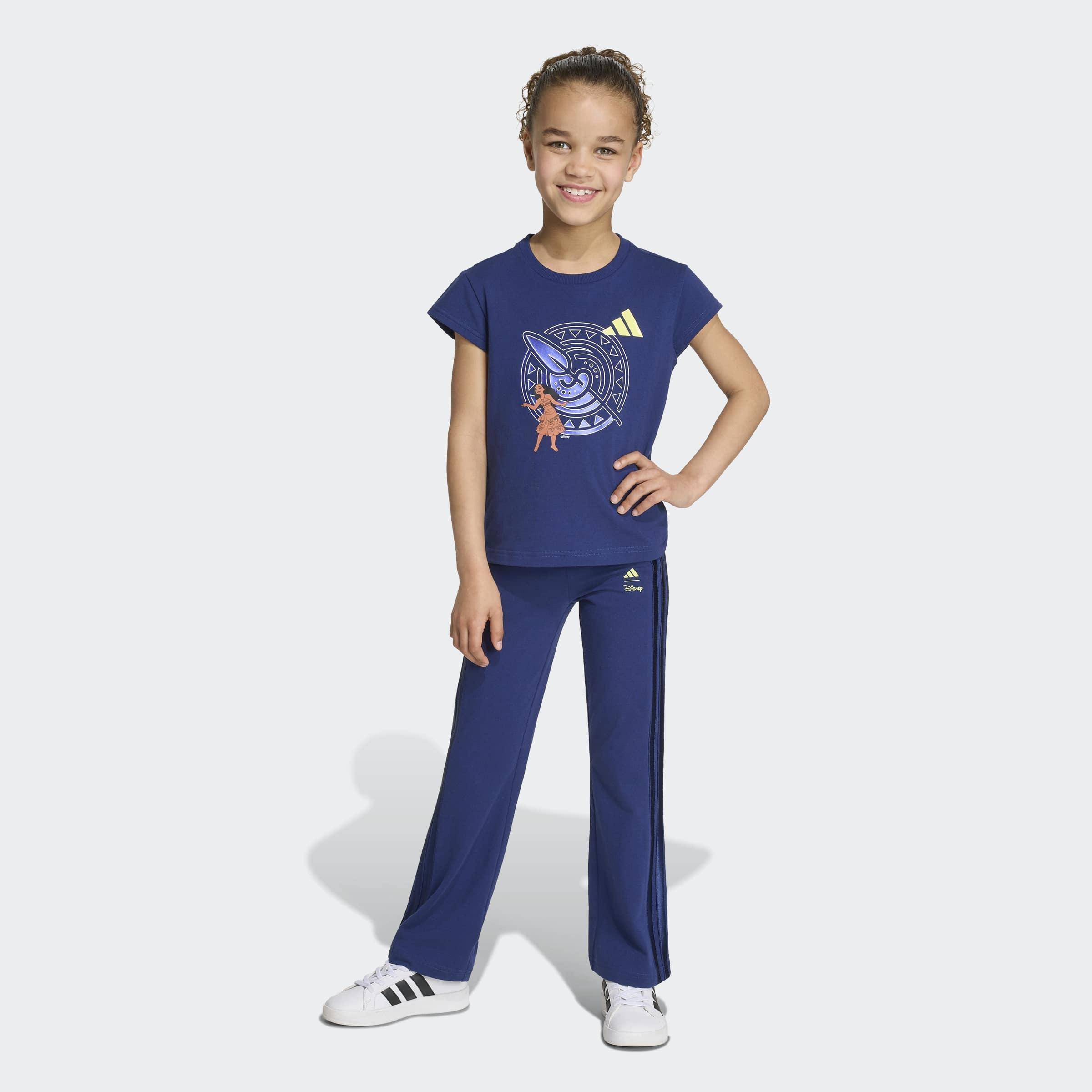 Kids adidas Disney T-Shirt & Leggings Set, Blue, A701_ONE, large image number 3