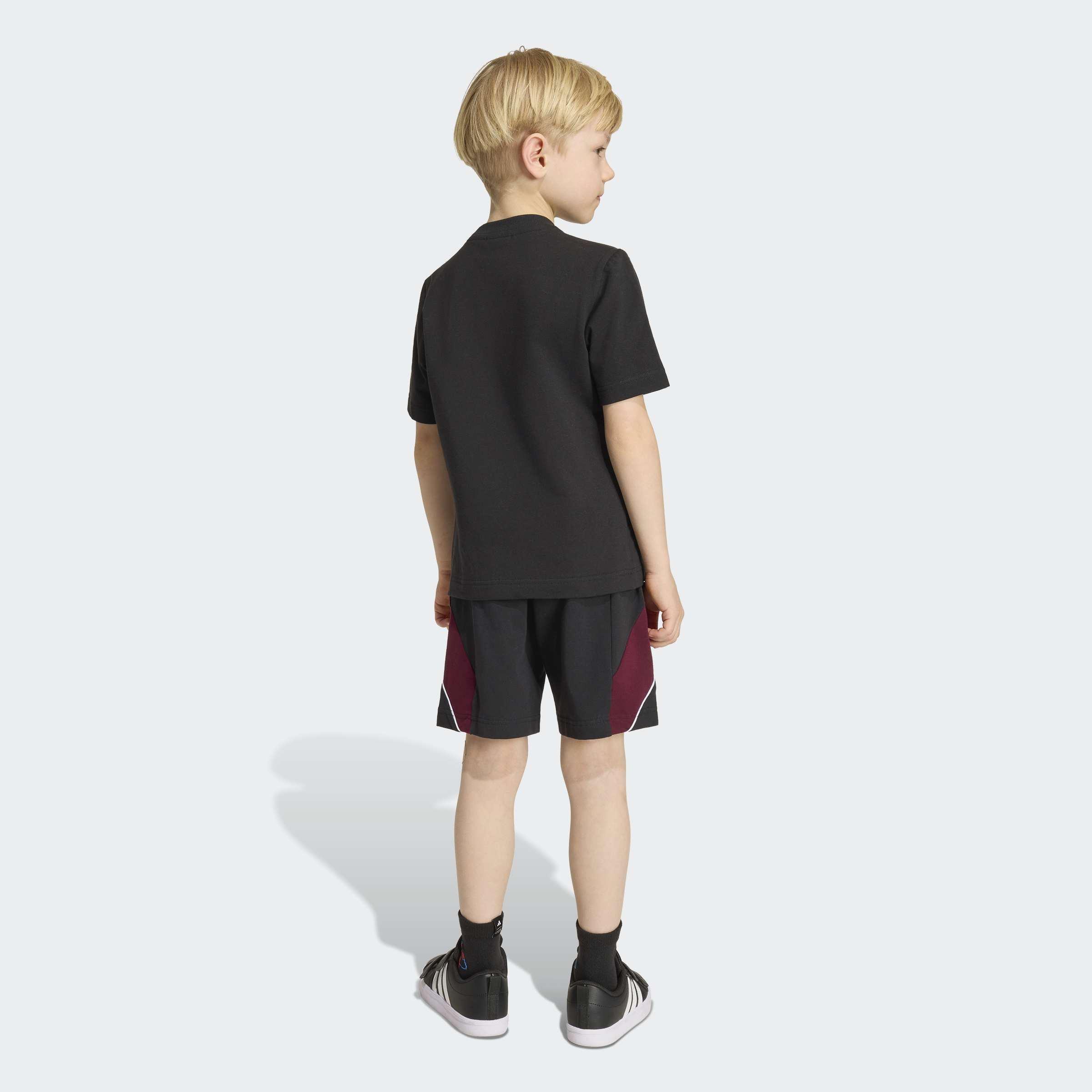 Kids Unisex adidas Marvel Spider-Man T-Shirt Set, Black, A701_ONE, medium