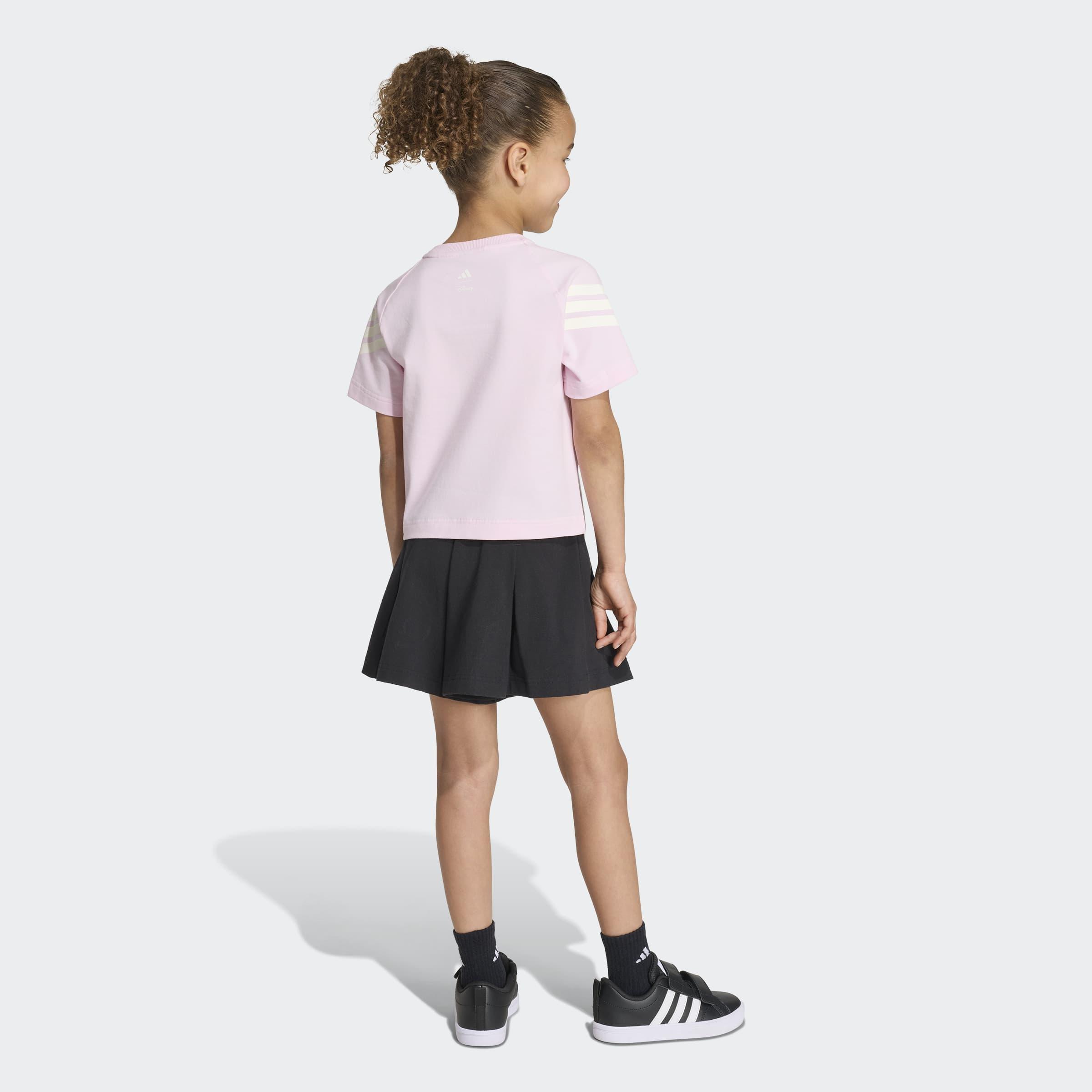 Kids adidas Disney Minnie Mouse T-Shirt Set, Pink