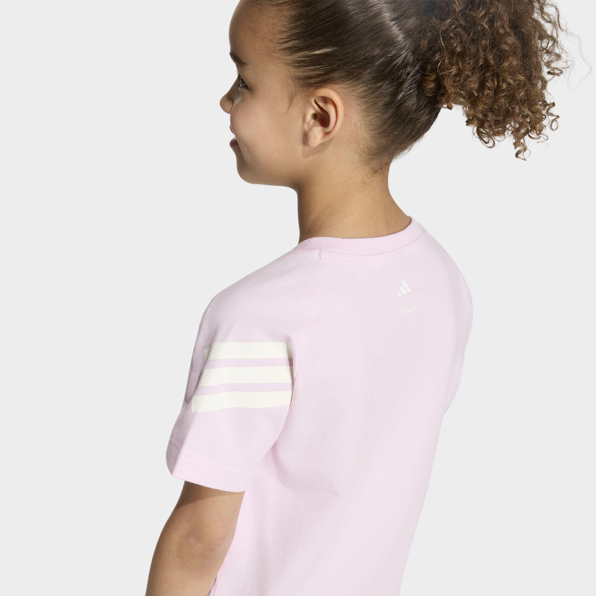 Kids adidas Disney Minnie Mouse T-Shirt Set, Pink, A701_ONE, large image number 3