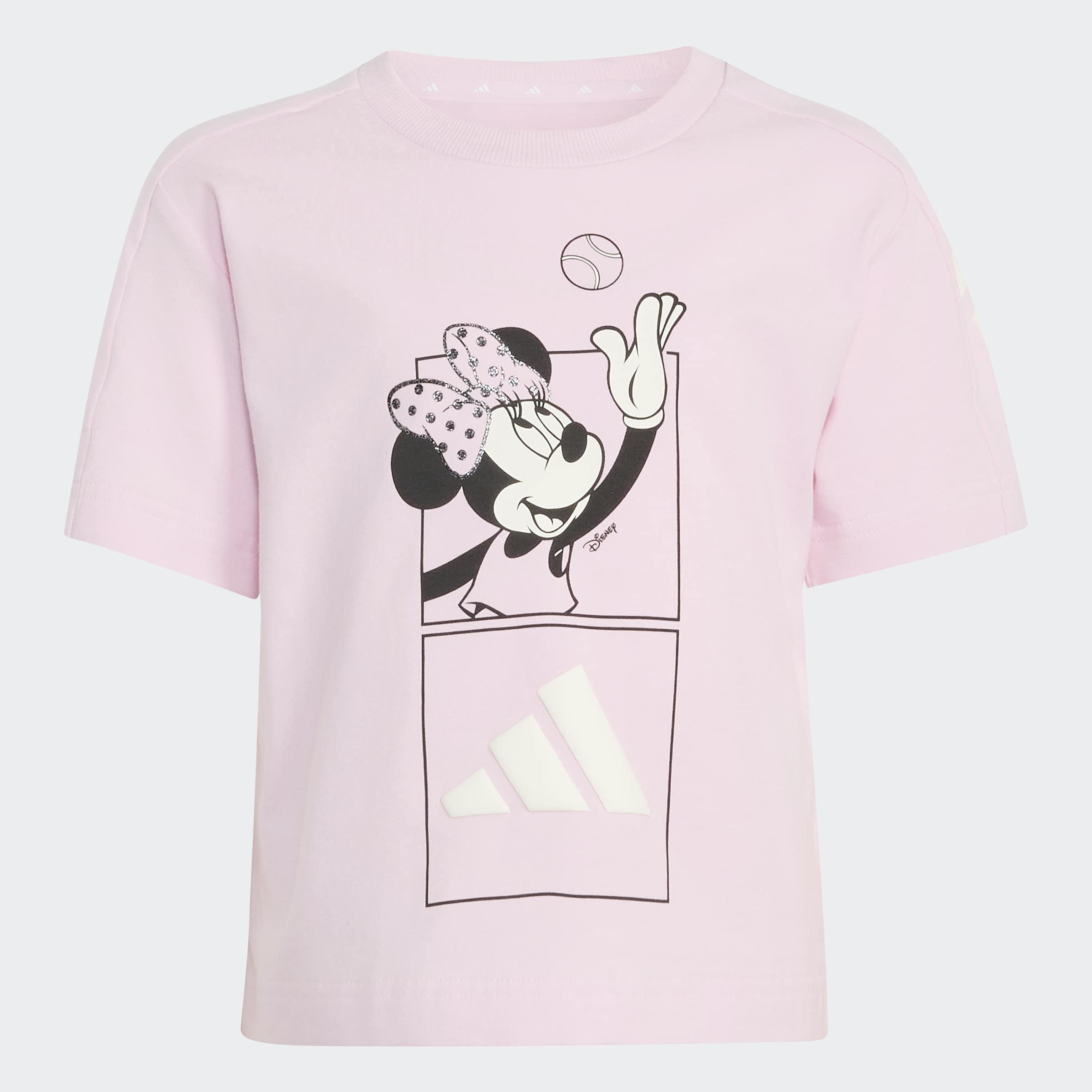 Kids adidas Disney Minnie Mouse T-Shirt Set, Pink, A701_ONE, large image number 5