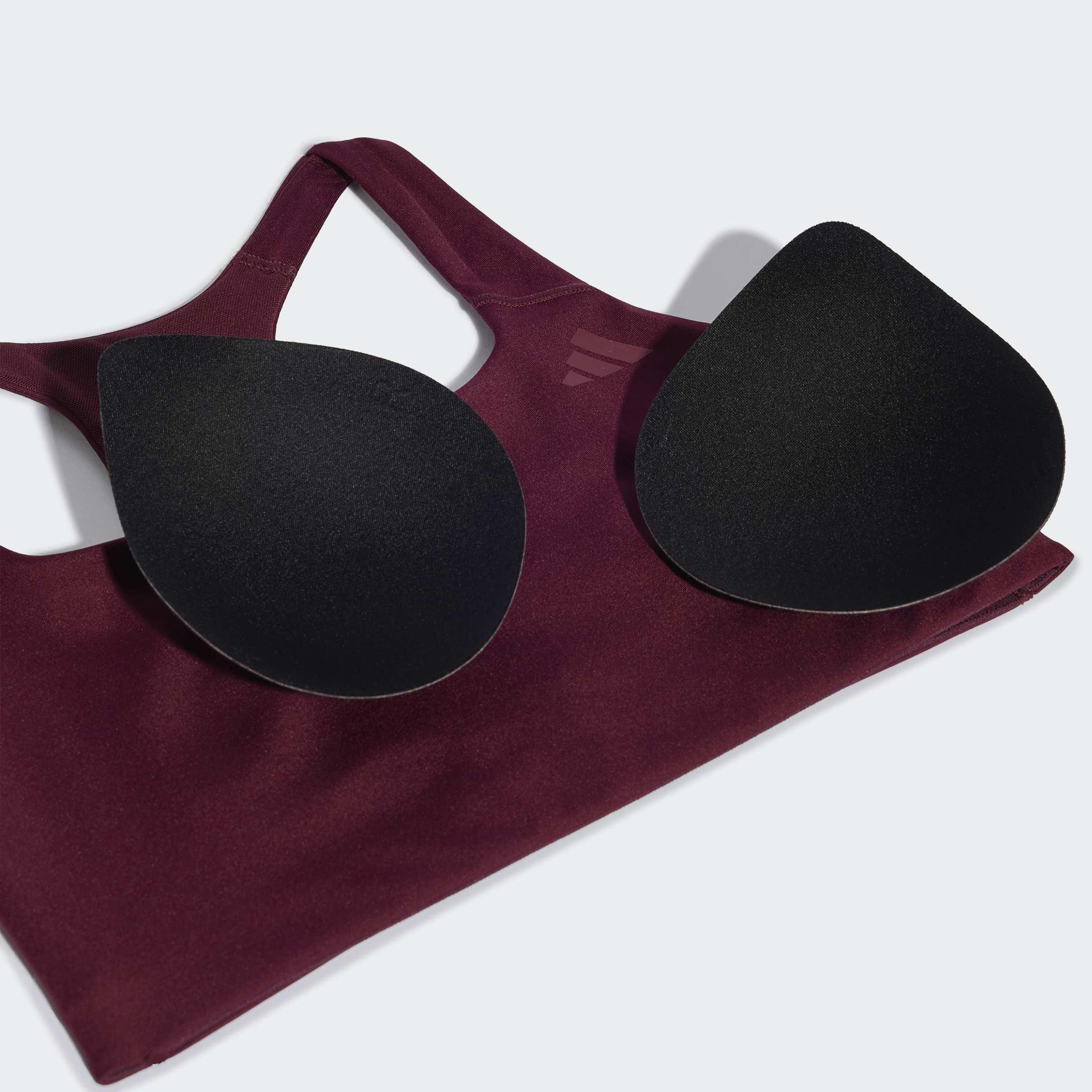 Optime Workout Medium Support Bra, Burgundy, A701_ONE, large image number 4