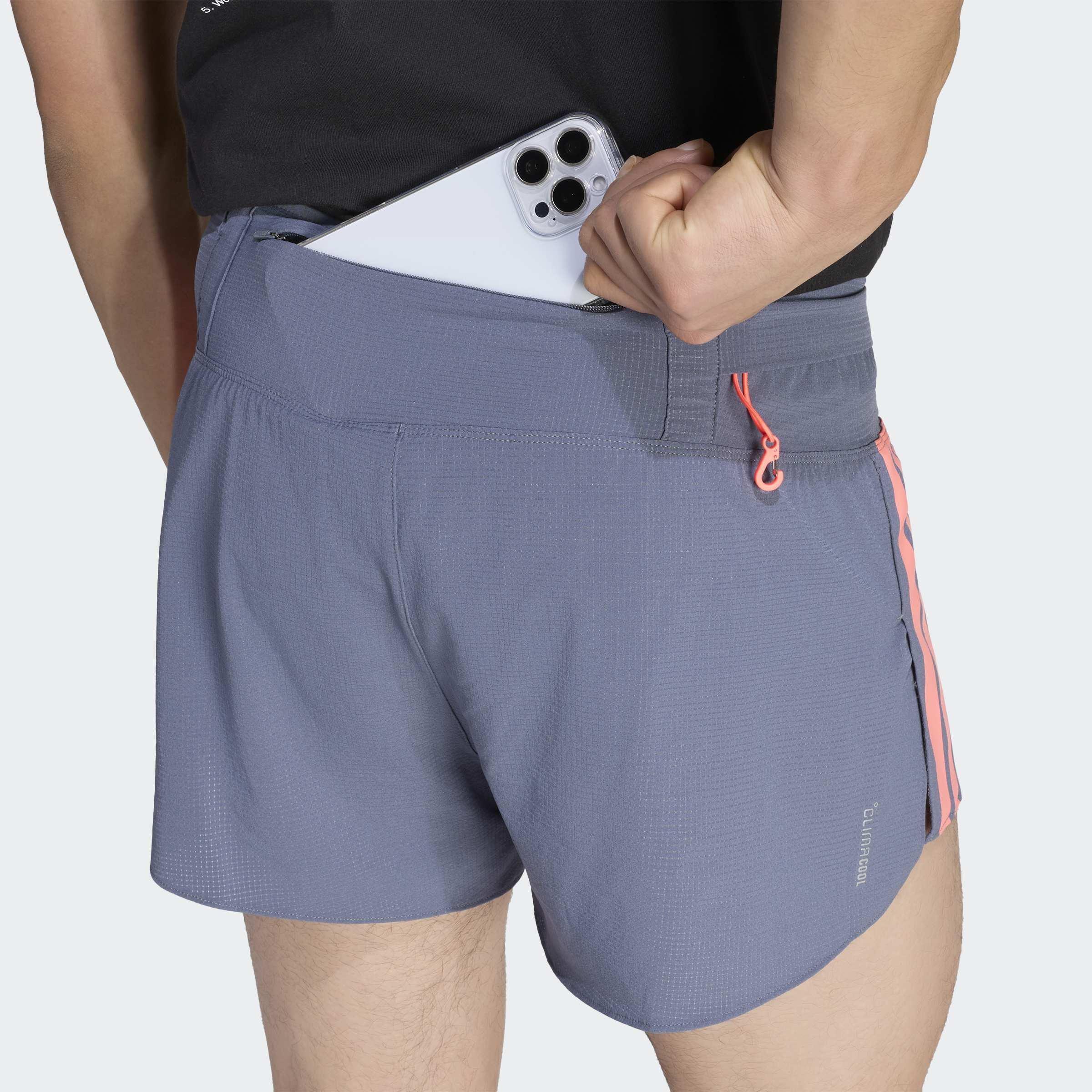 Adizero Running Gel Pocket Shorts, Black, A701_ONE, large image number 2