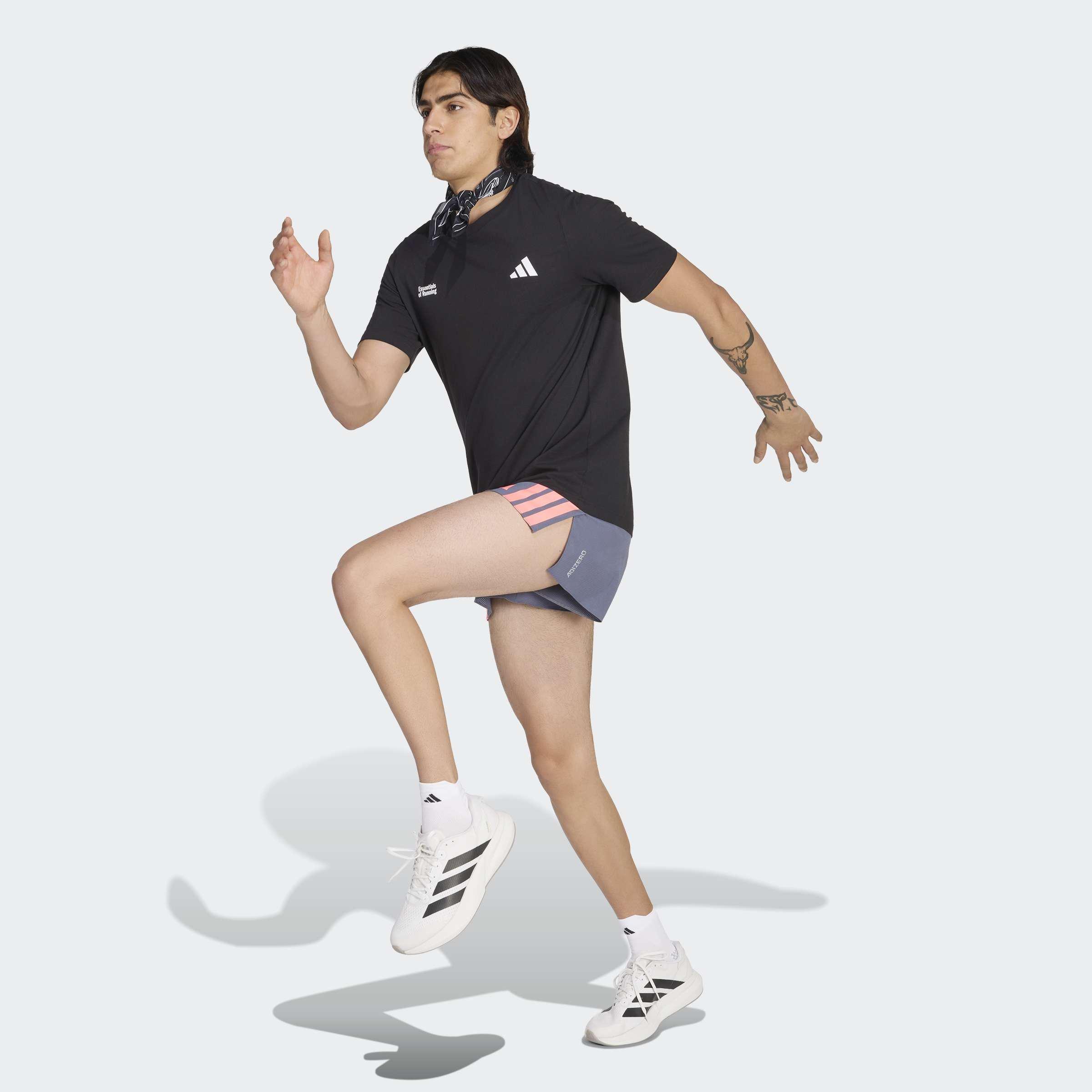 Adizero Running Gel Pocket Shorts, Black, A701_ONE, large image number 6