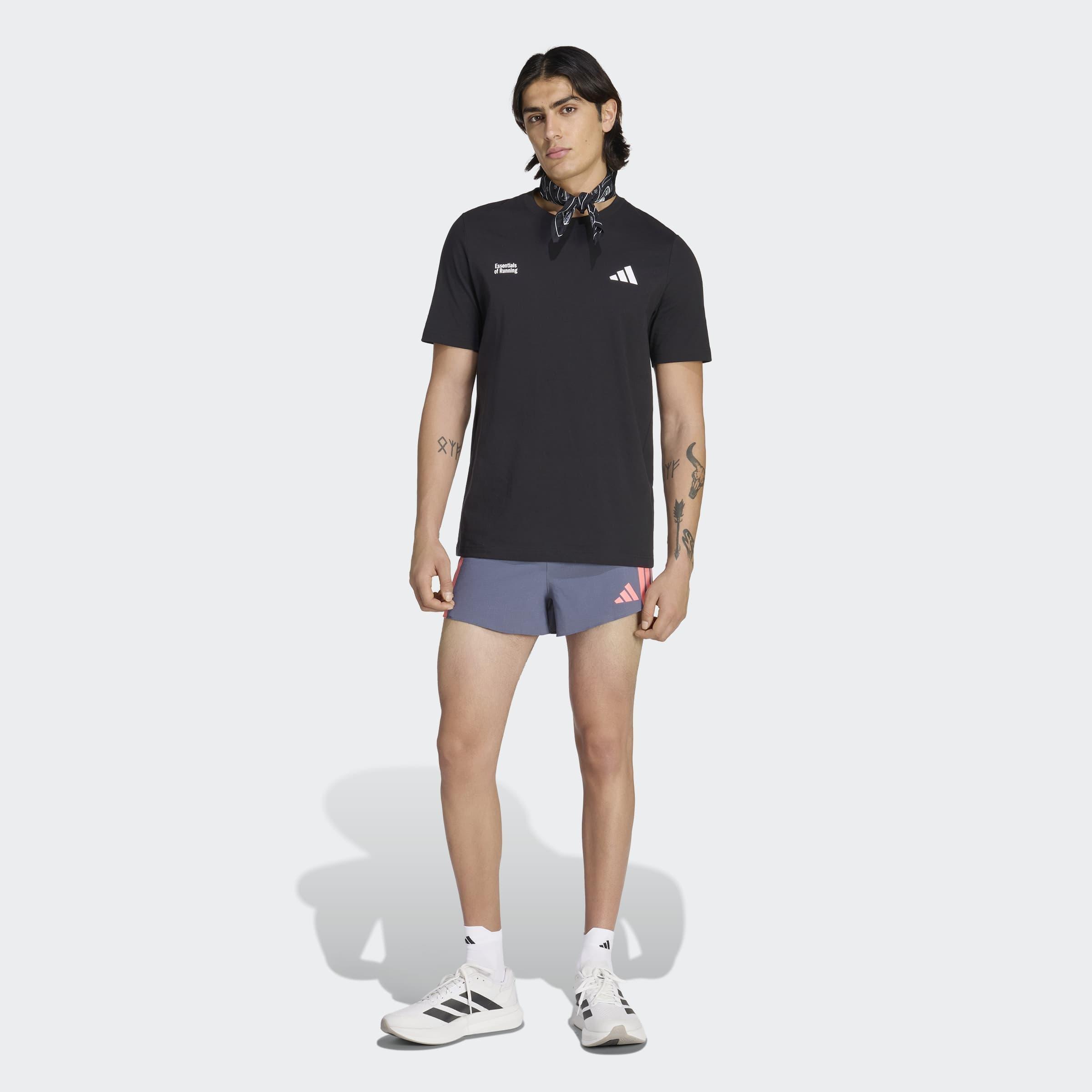 Adizero Running Gel Pocket Shorts, Black, A701_ONE, large image number 7