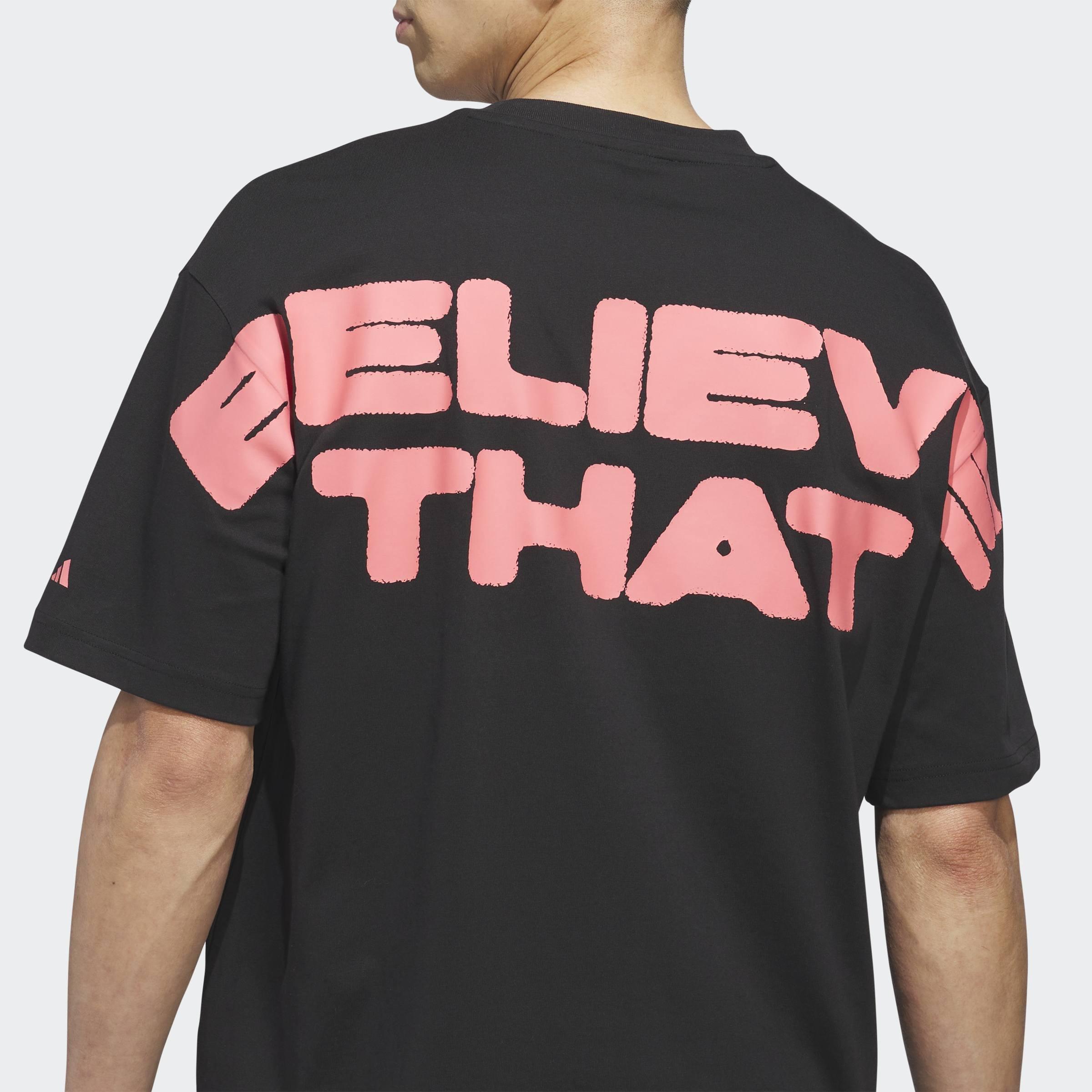 Anthony Edwards Believe That T-Shirt, Black, A701_ONE, large image number 3