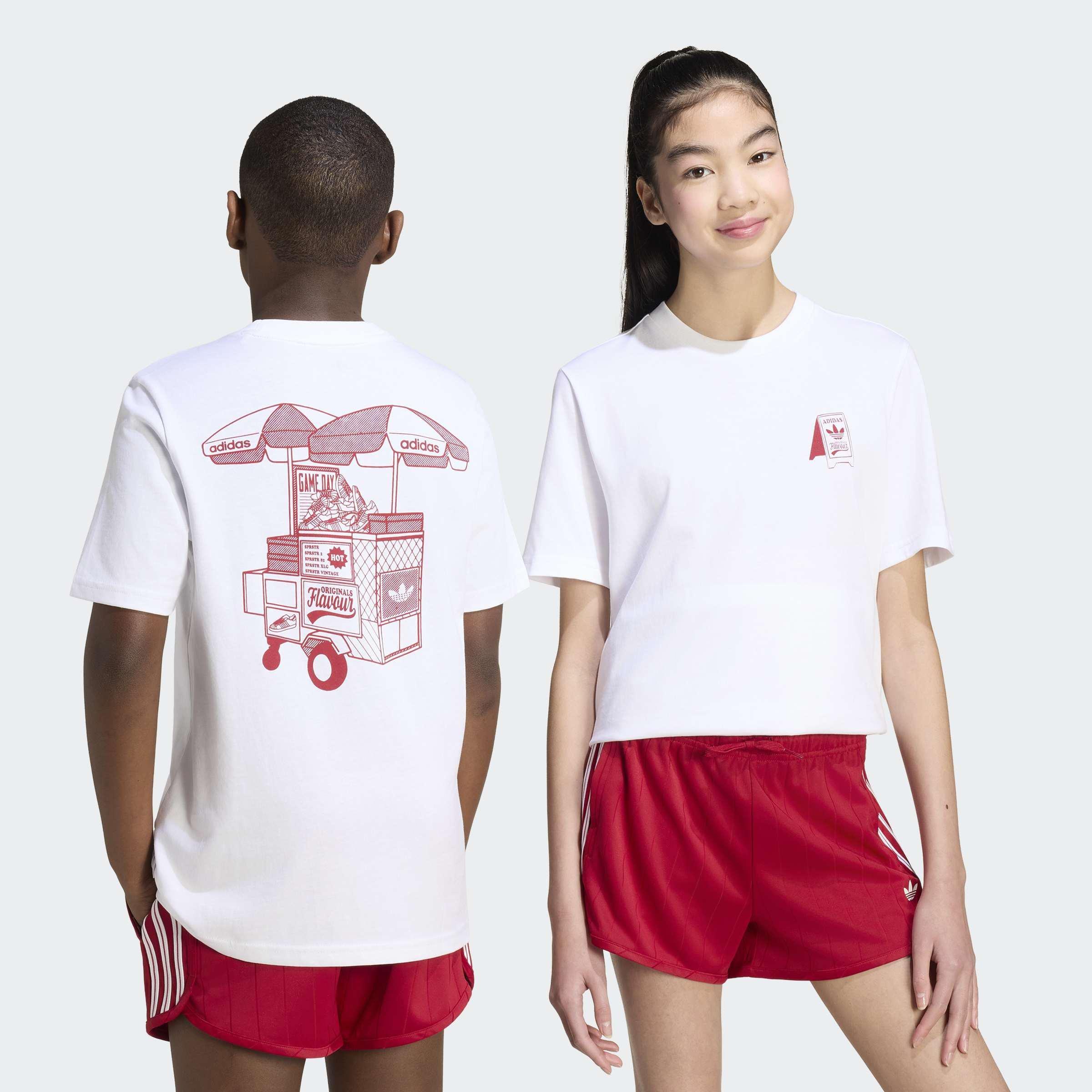 Kids Unisex Loose Foodstand T-Shirt, White, A701_ONE, large image number 2