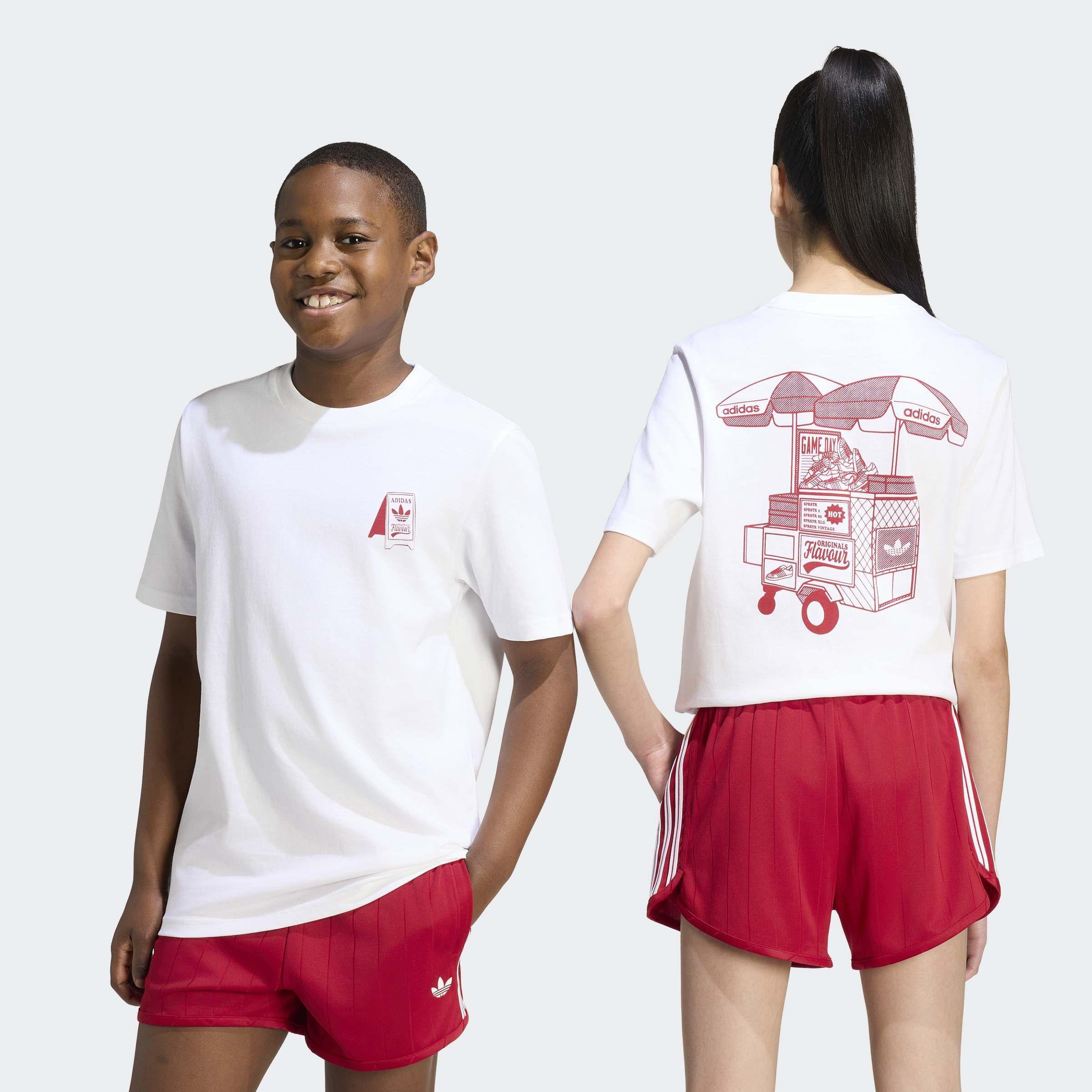 Kids Unisex Loose Foodstand T-Shirt, White, A701_ONE, large image number 7