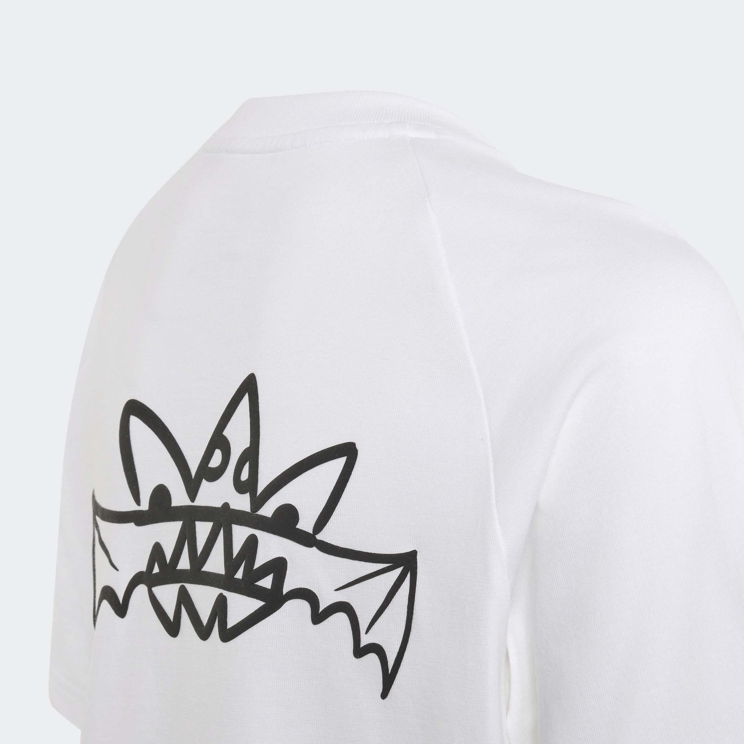 Kids Unisex LOOSE T-Shirt, White, A701_ONE, large image number 3